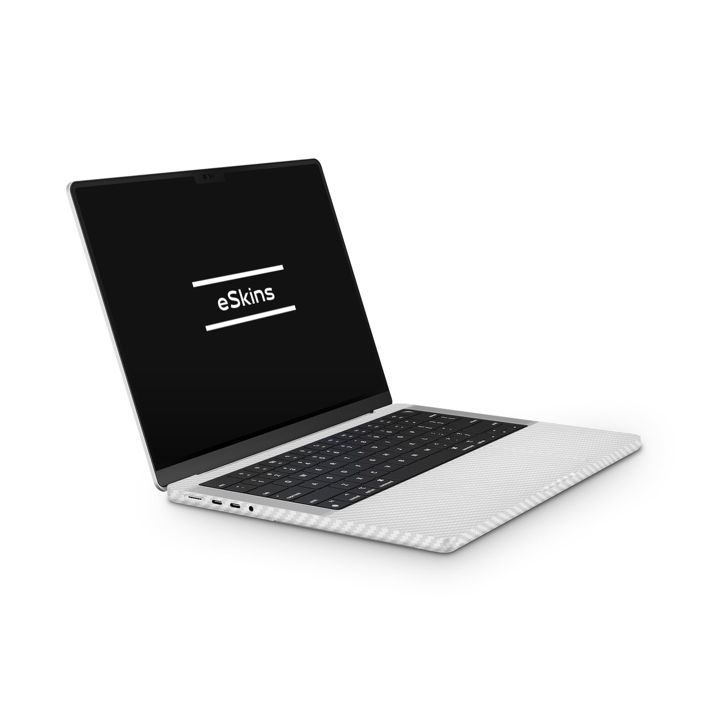Folie de protectie MacBook Air 13" M1 (2020), eSkins Elegans, Skin Carbon Alb