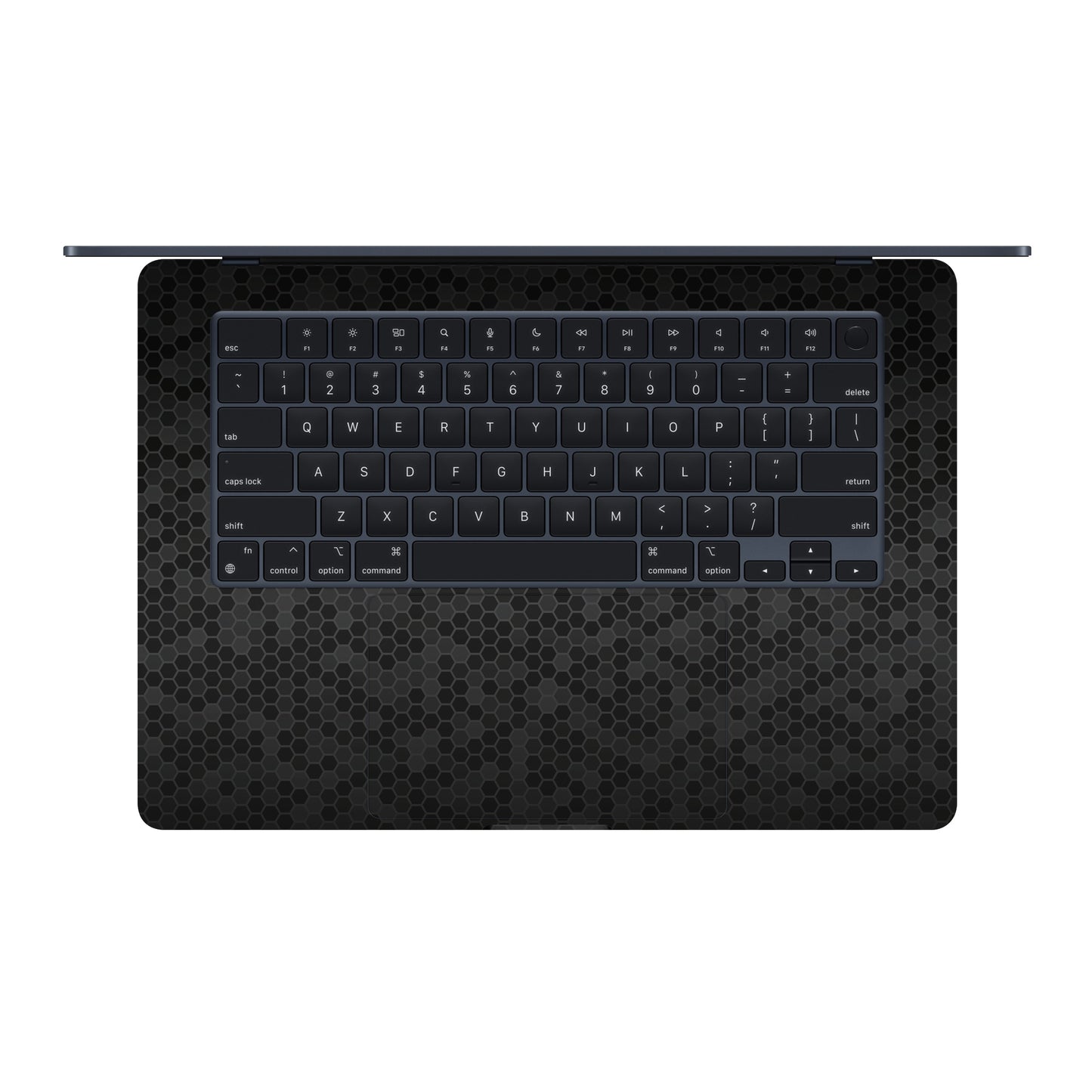 Folie de protectie MacBook Air 15" M2 (2023), eSkins Elegans, Skin Honeycomb Negru