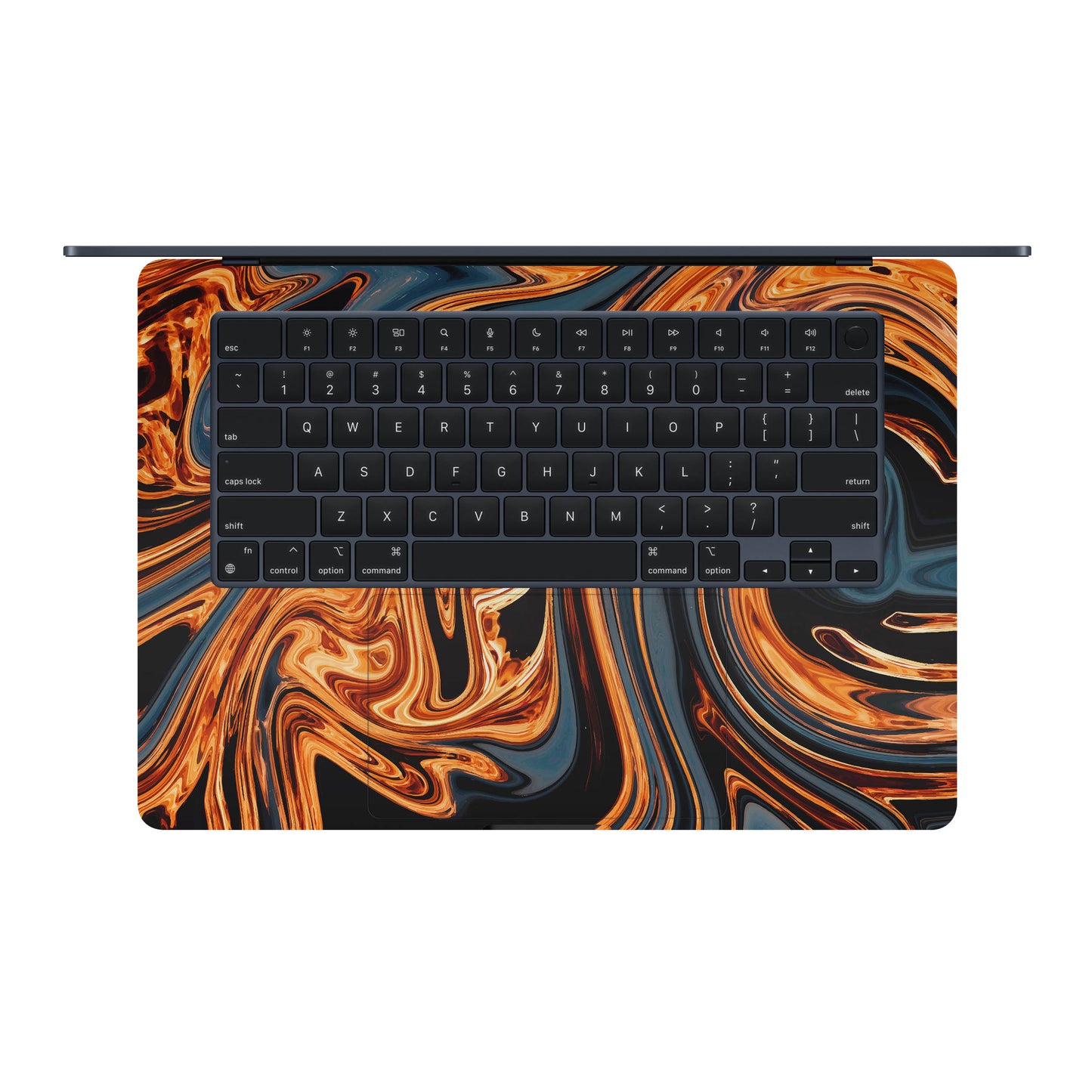 Folie de protectie MacBook Air 15" M3 (2024), eSkins Signature, Skin Amber Blaze