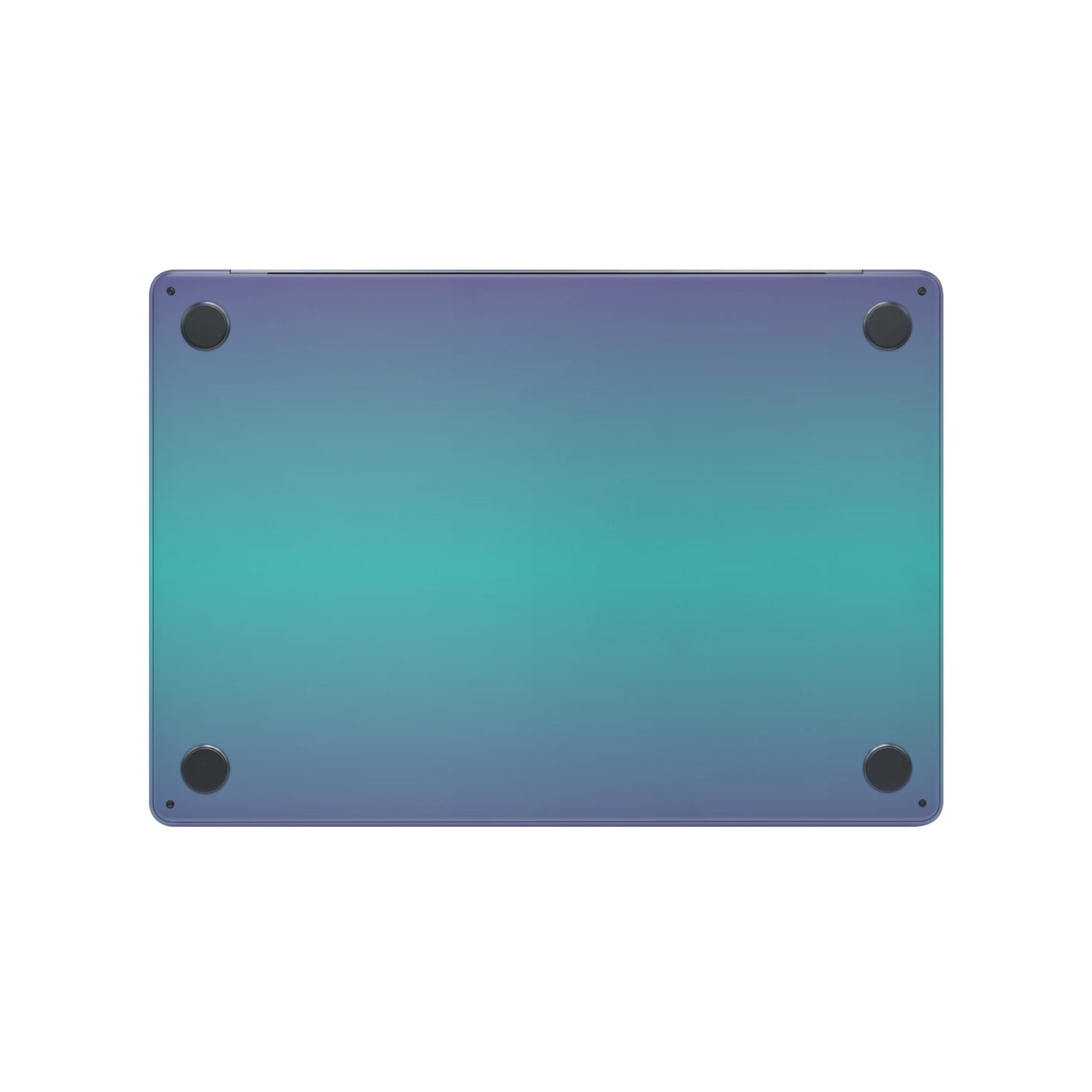 Folie de protectie MacBook Air 15" M3 (2024), eSkins Unique, Skin Cameleon Turcoaz-Lavanda