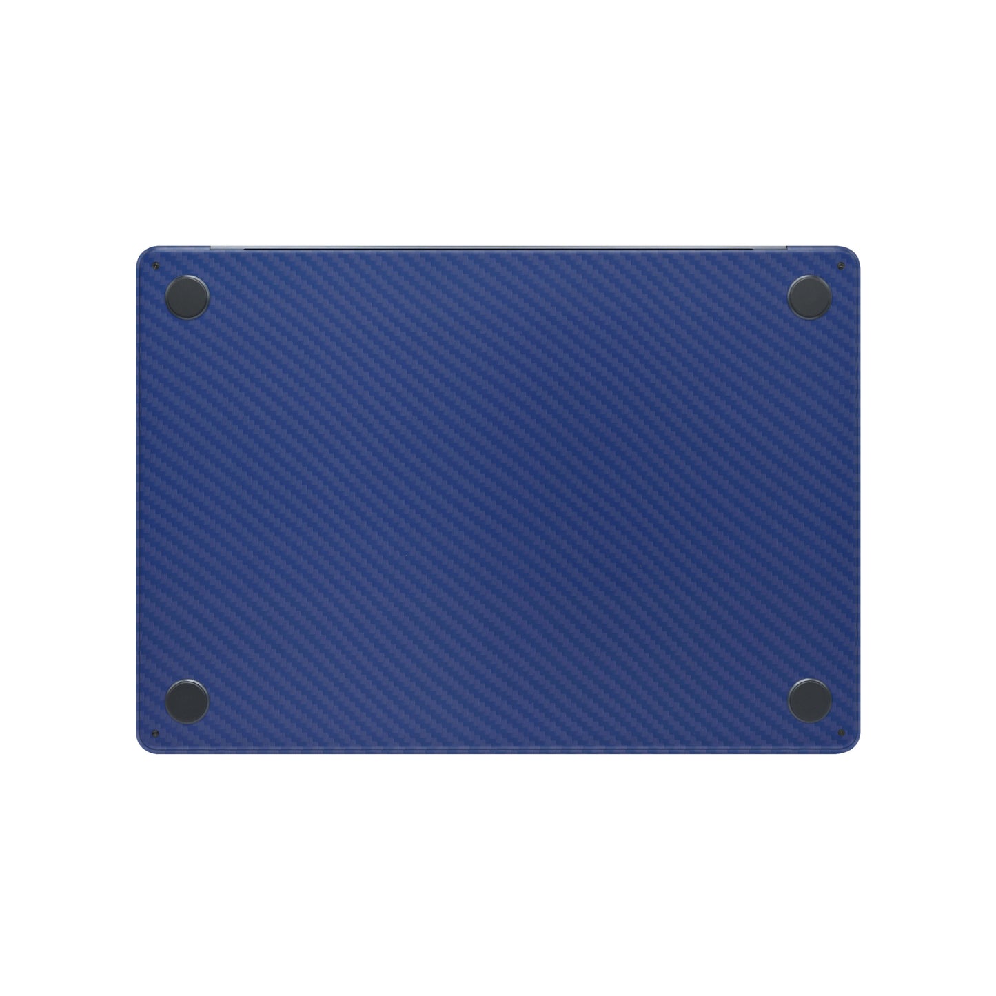 Folie de protectie MacBook Air 15" M4 (2025), eSkins Elegans, Skin Carbon Albastru