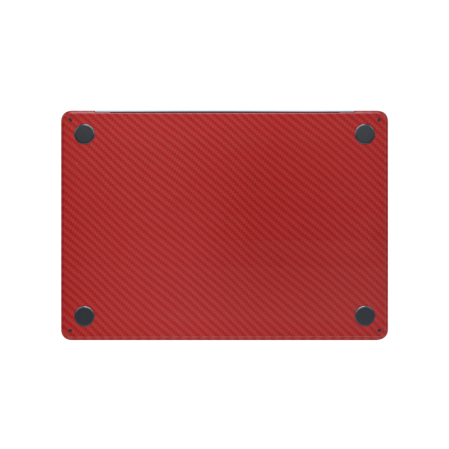 Folie de protectie MacBook Air 15" M4 (2025), eSkins Elegans, Skin Carbon Rosu