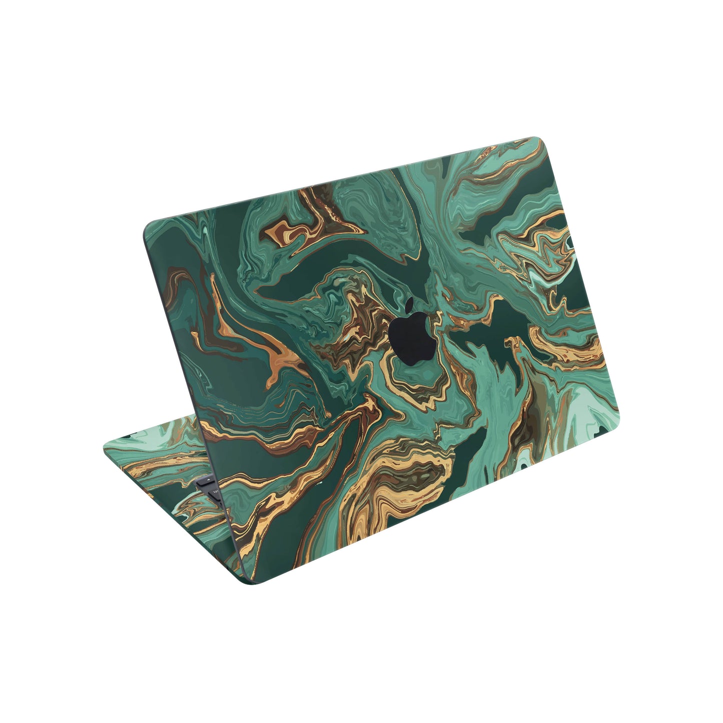 Folie de protectie MacBook Air 15" M4 (2025), eSkins Signature, Skin Emerald Flow