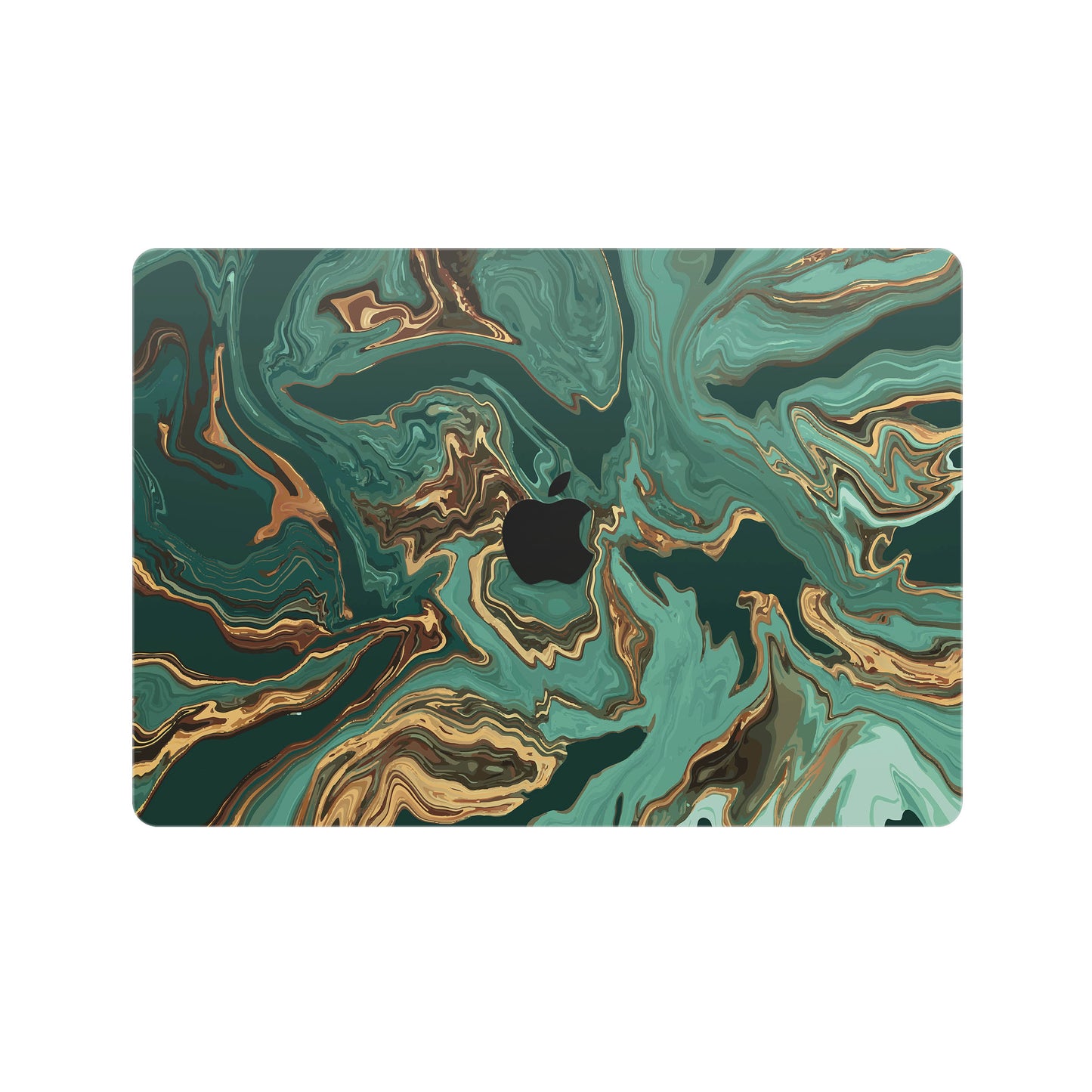 Folie de protectie MacBook Air 15" M4 (2025), eSkins Signature, Skin Emerald Flow