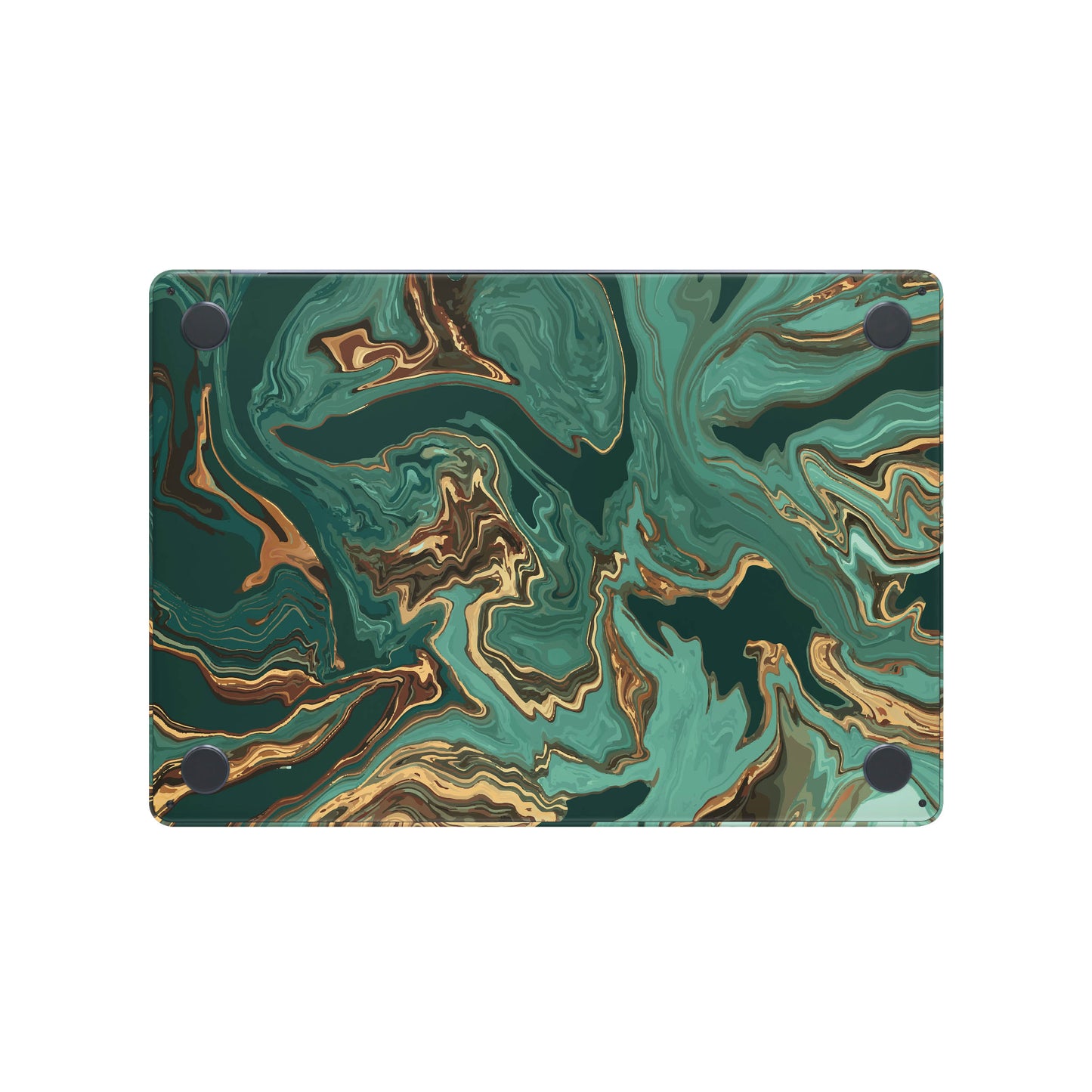 Folie de protectie MacBook Air 15" M4 (2025), eSkins Signature, Skin Emerald Flow