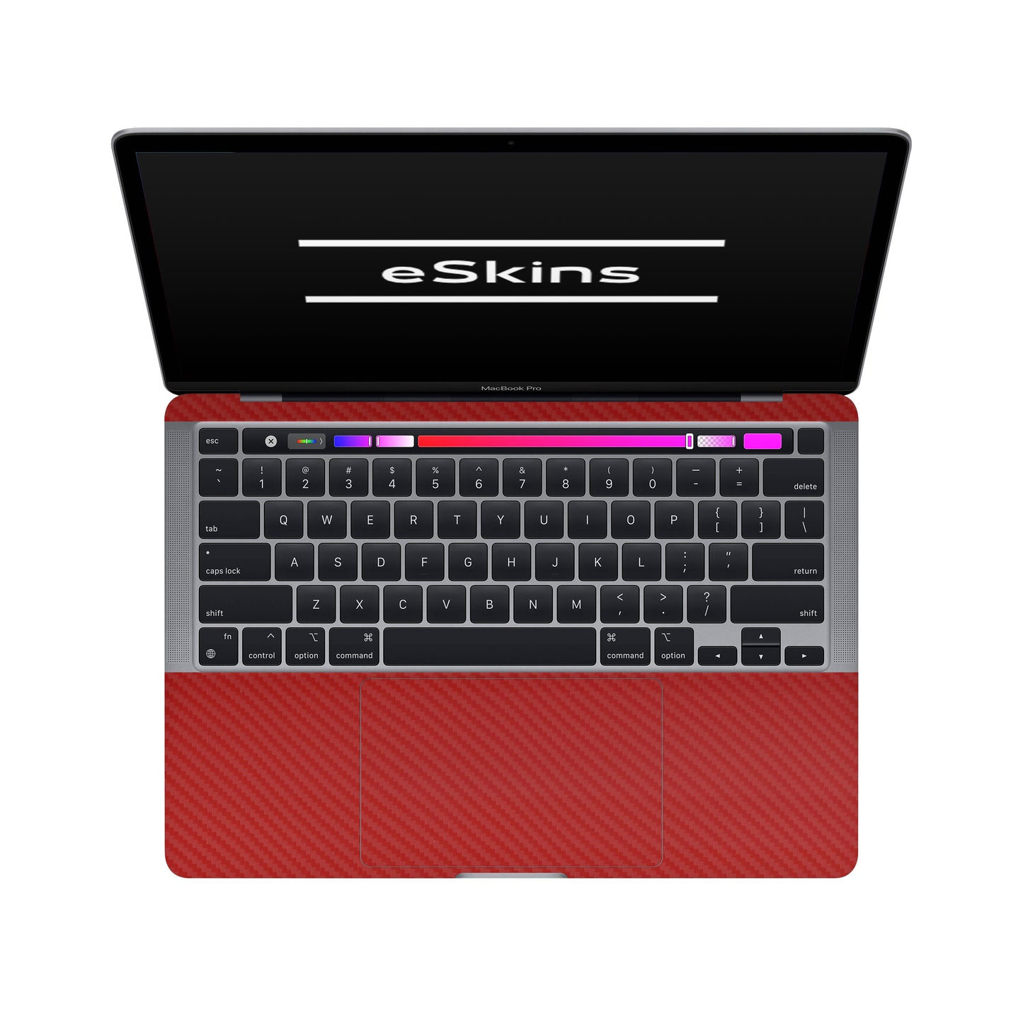 Skin MacBook Pro 13" M1 (2020), Carbon 3D Red