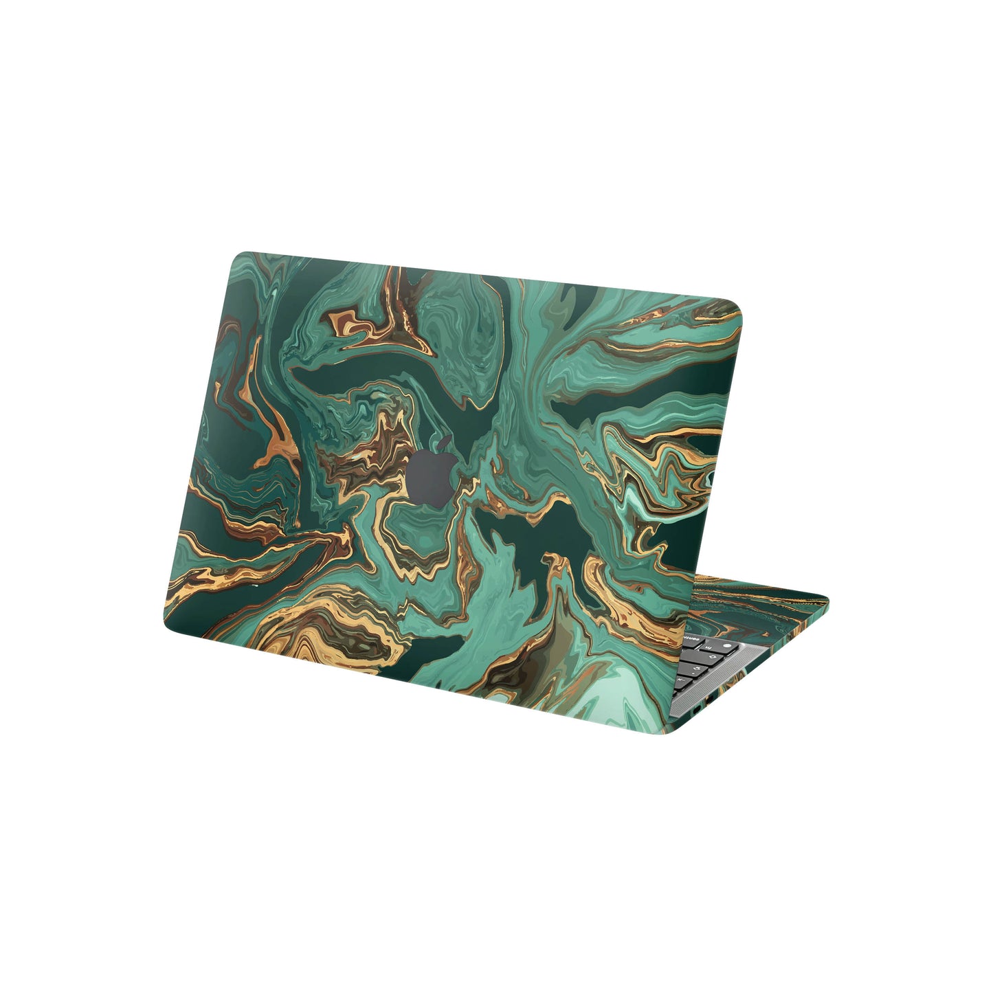 Folie de protectie MacBook Pro 13" M1 (2020), eSkins Signature, Skin Emerald Flow