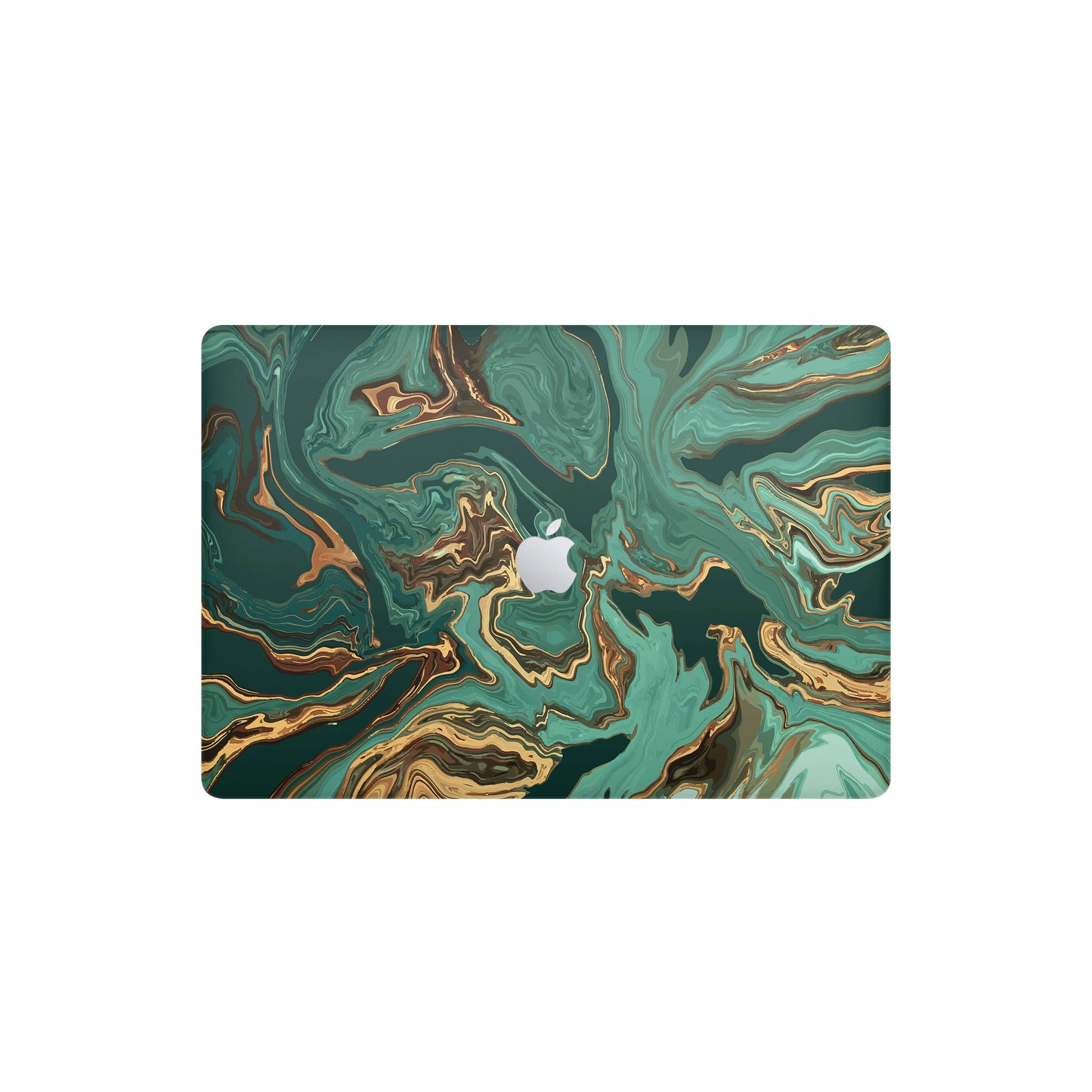 Folie de protectie MacBook Pro 13" M1 (2020), eSkins Signature, Skin Emerald Flow