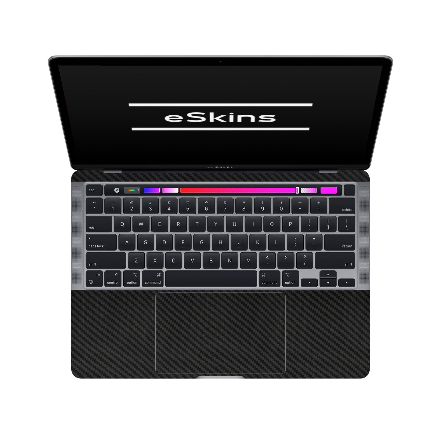 Skin MacBook Pro 13" M2 (2022), Carbon 3D Black
