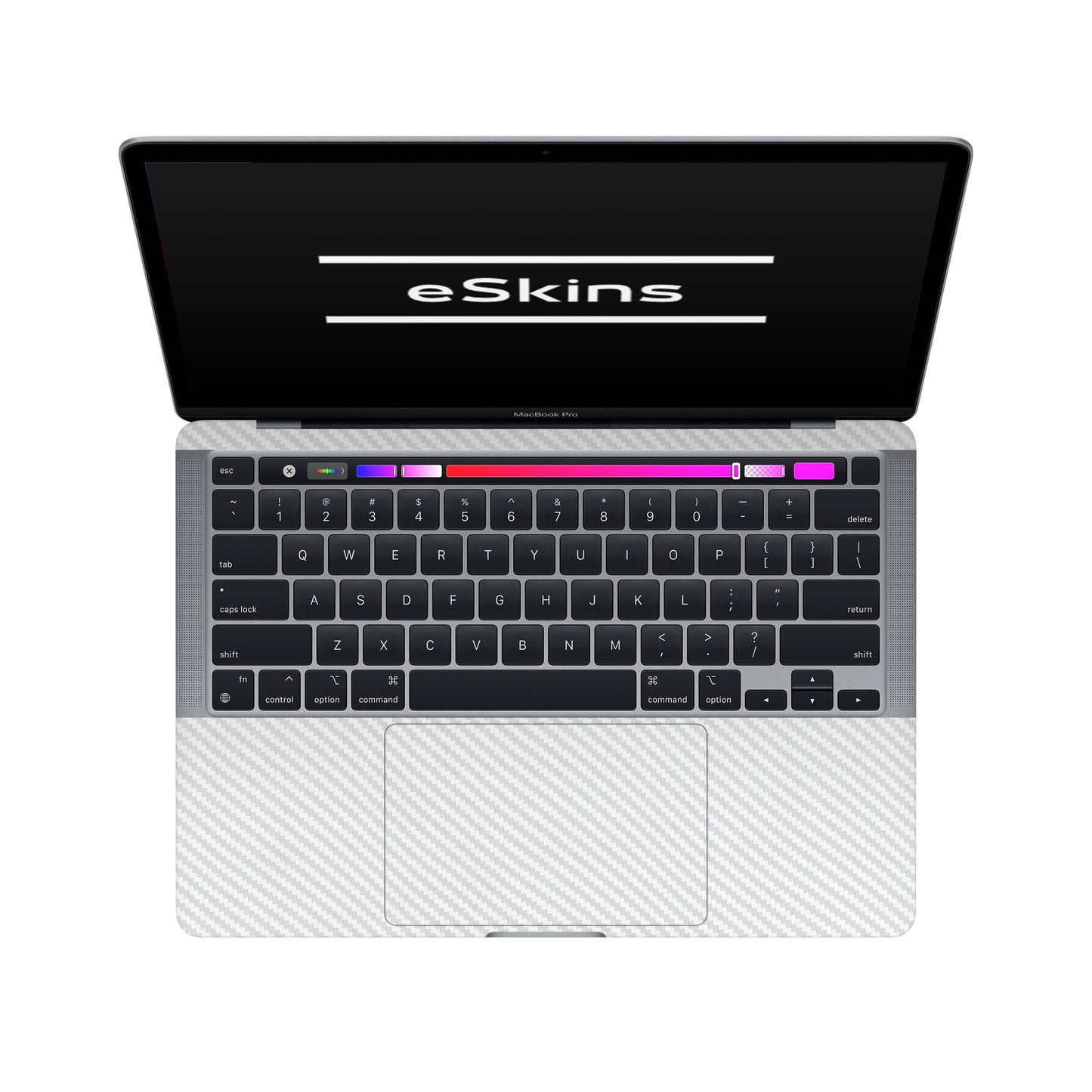 Skin MacBook Pro 13" M2 (2022), Carbon 3D White