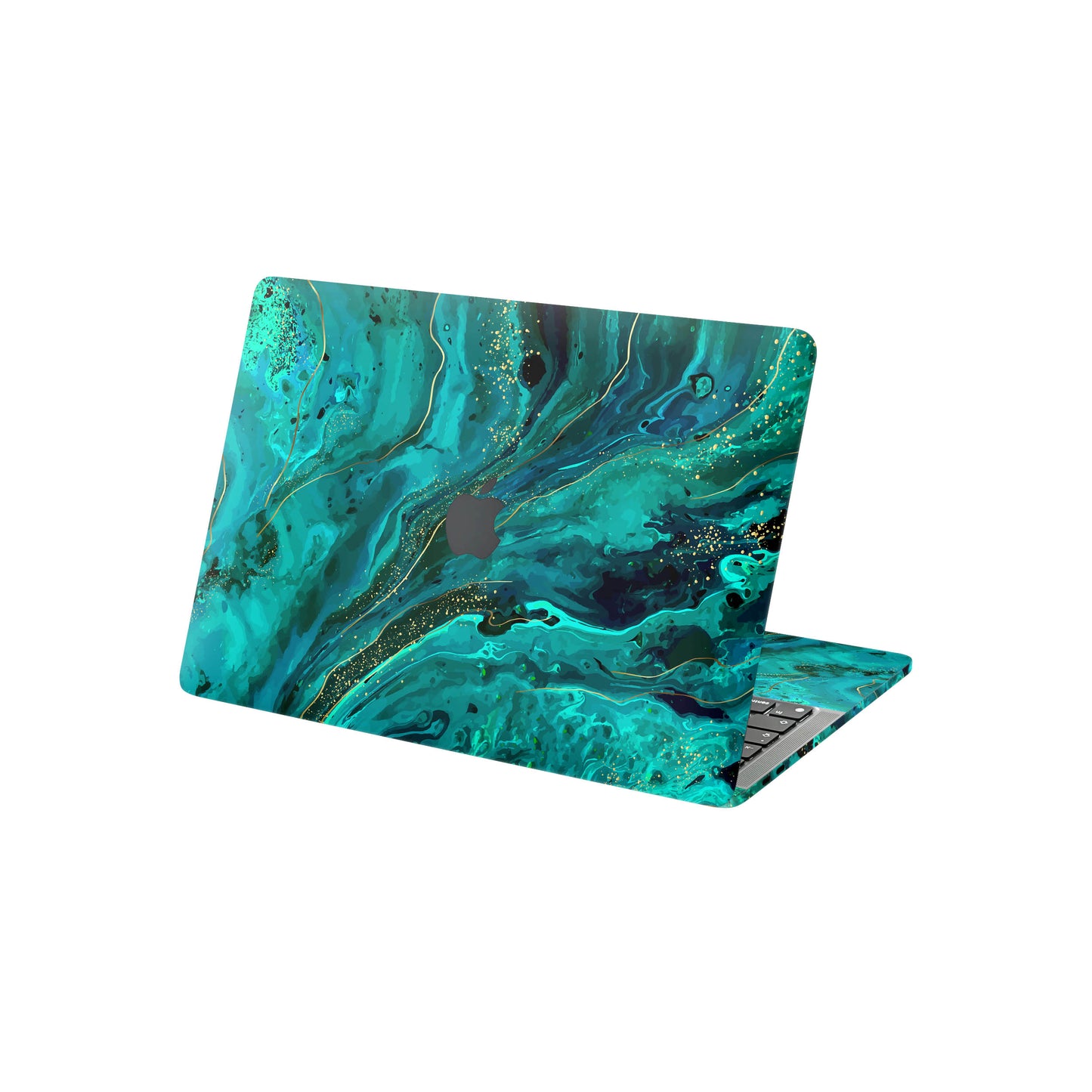 Folie de protectie MacBook Pro 13" M2 (2022), eSkins Signature, Skin Celestial Lagoon