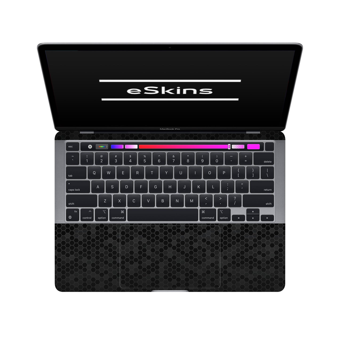 Skin MacBook Pro 13" M2 (2022), Honeycomb 3D Black