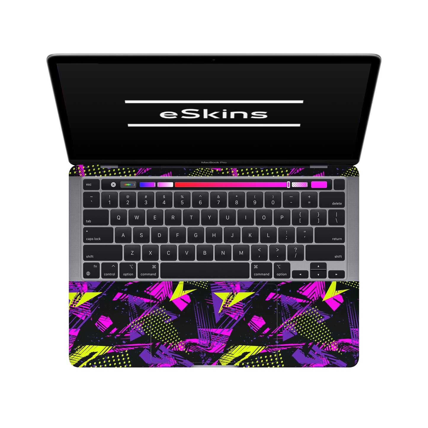 Folie de protectie MacBook Pro 13" TouchBar (2016-2019), eSkins Signature, Skin Urban Graffiti