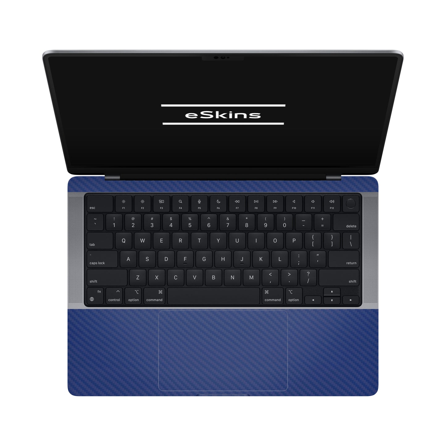Skin MacBook Pro 14" M1 (2021), Carbon 3D Blue