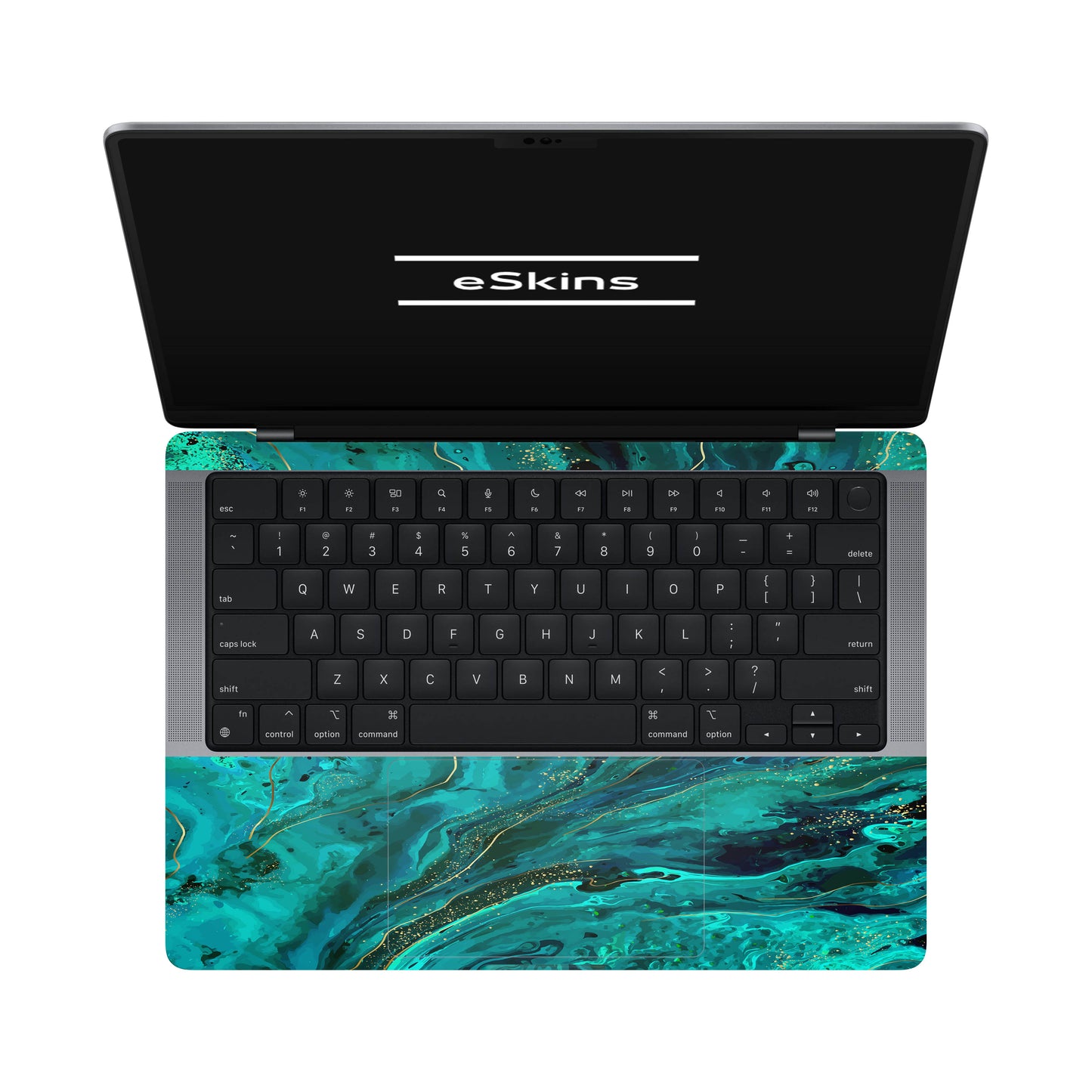 Folie de protectie MacBook Pro 14" M1 (2021), eSkins Signature, Skin Celestial Lagoon