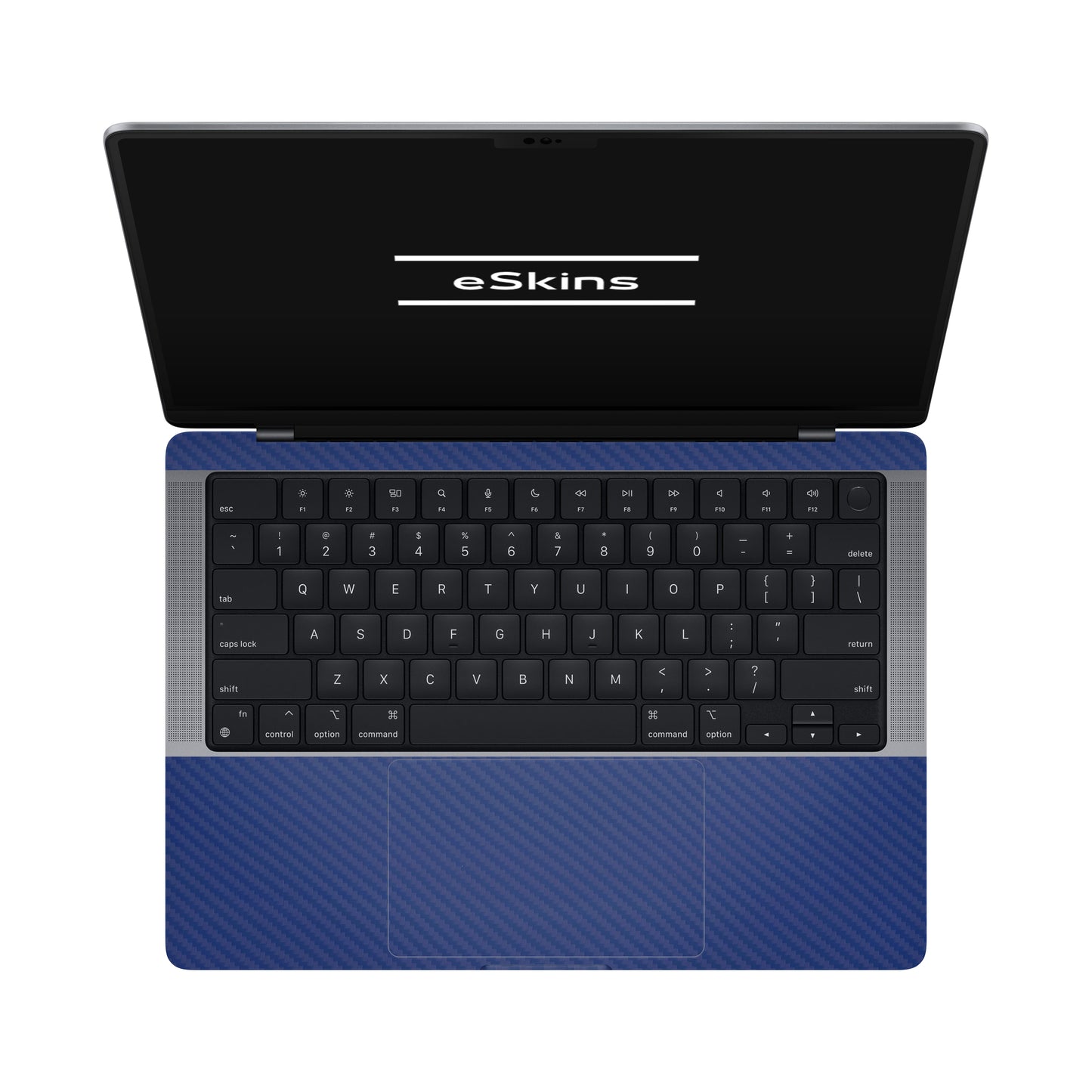 Skin MacBook Pro 14" M2 (2022), Carbon 3D Blue