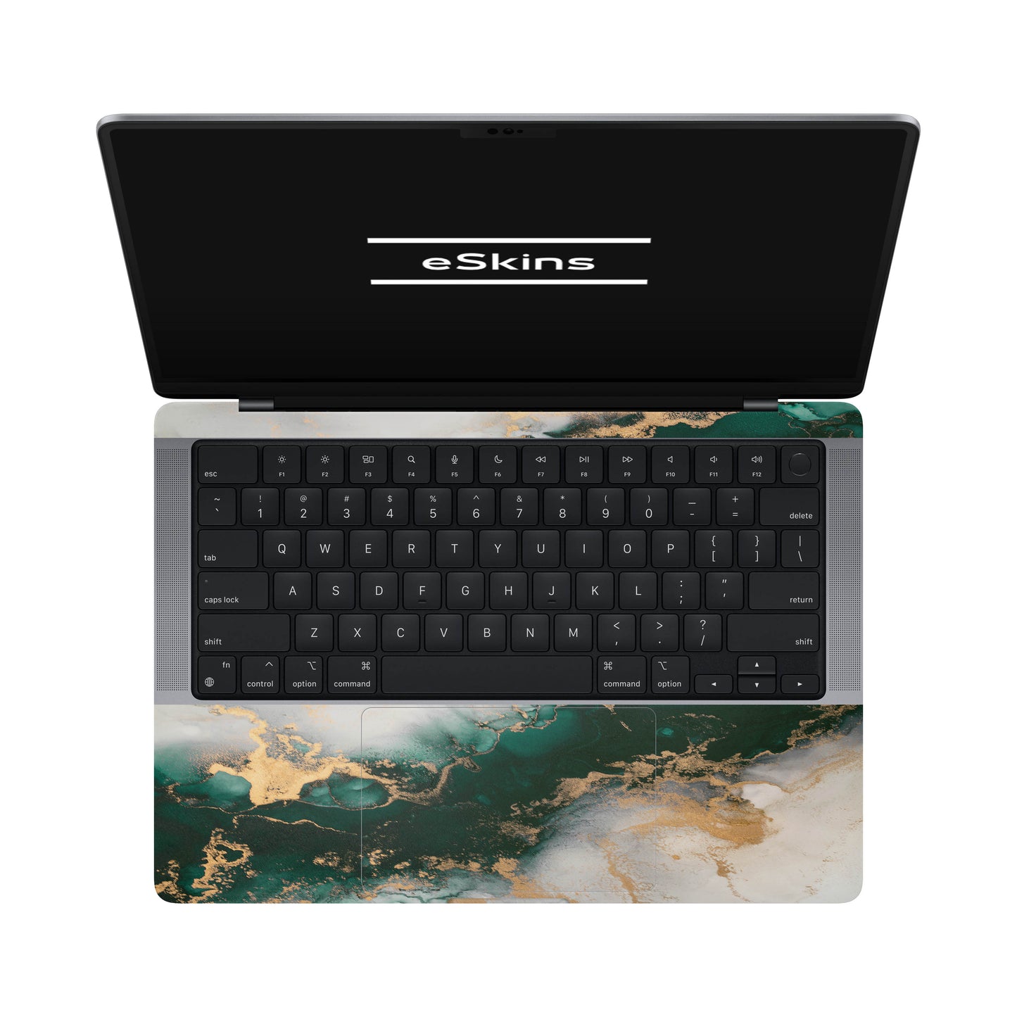 Folie de protectie MacBook Pro 14" M2 (2022), eSkins Signature, Forest Mist