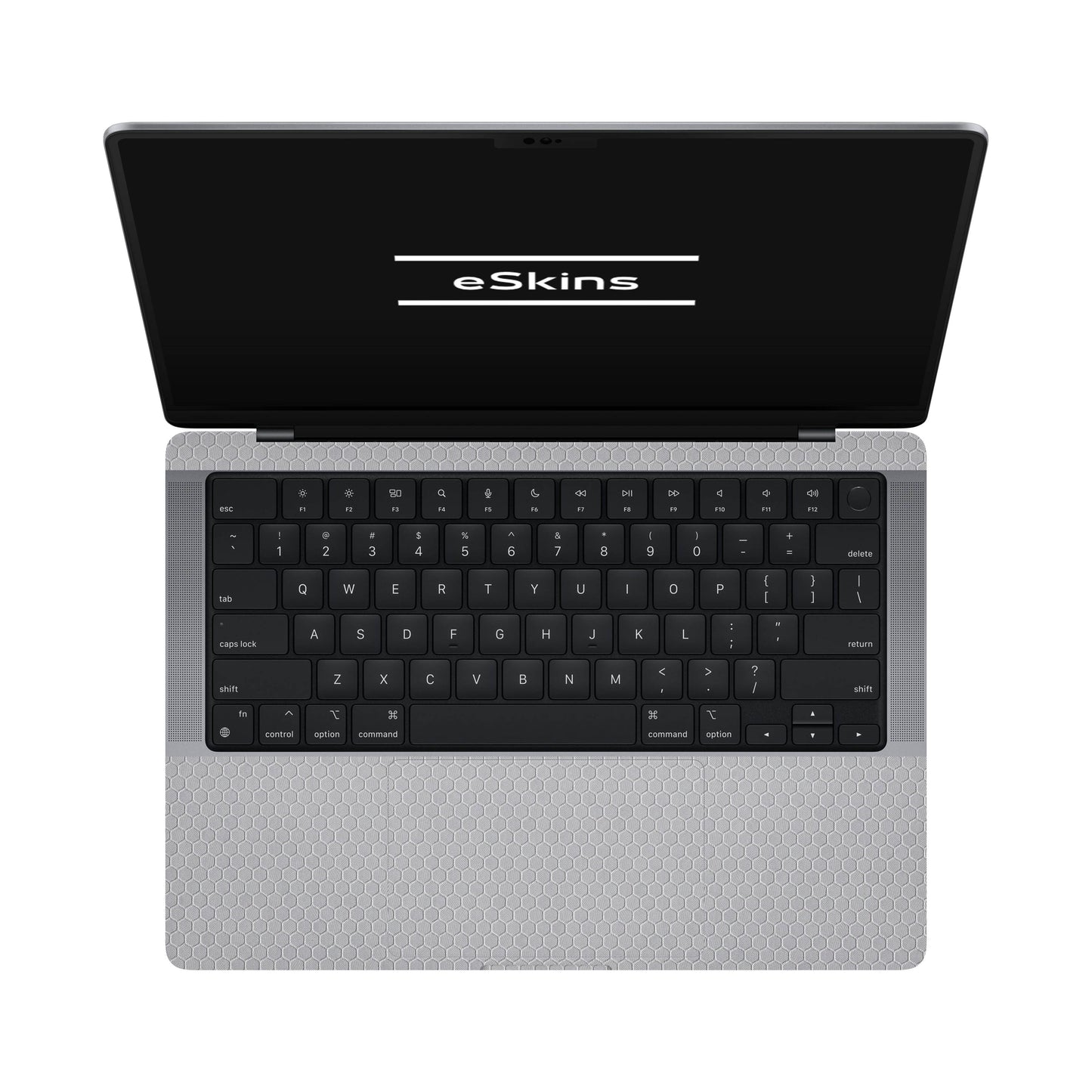 Skin MacBook Pro 14" M2 (2022), Honeycomb 3D Grey
