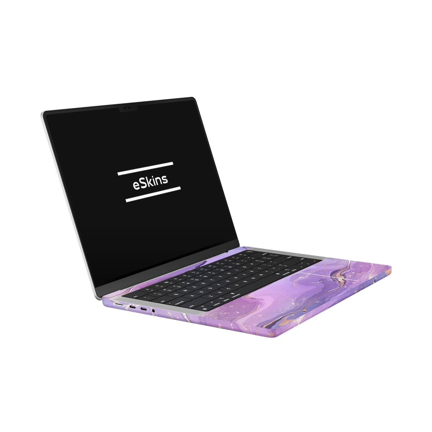 Folie de protectie MacBook Pro 14" M2 (2022), eSkins Signature, Skin Lavender Swirl