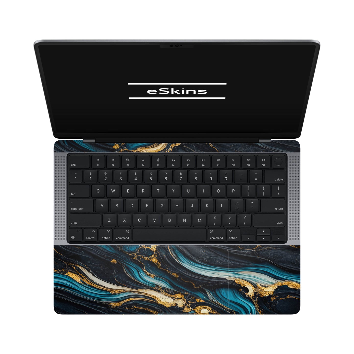 Folie de protectie MacBook Pro 14" M2 (2022), eSkins Signature, Mystic Ocean