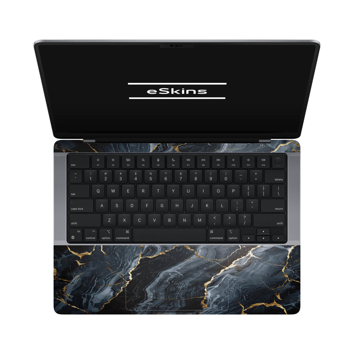 Folie de protectie MacBook Pro 14" M3 (2023), eSkins Signature, Skin Gilded Abyss