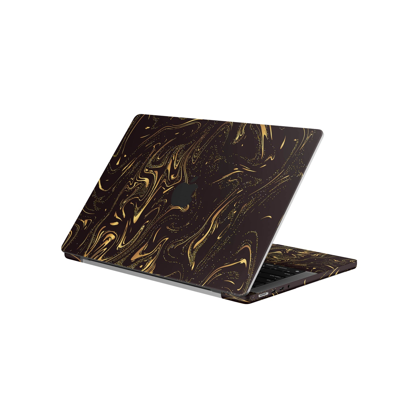 Folie de protectie MacBook Pro 14" M3 (2023), eSkins Signature, Golden Noir