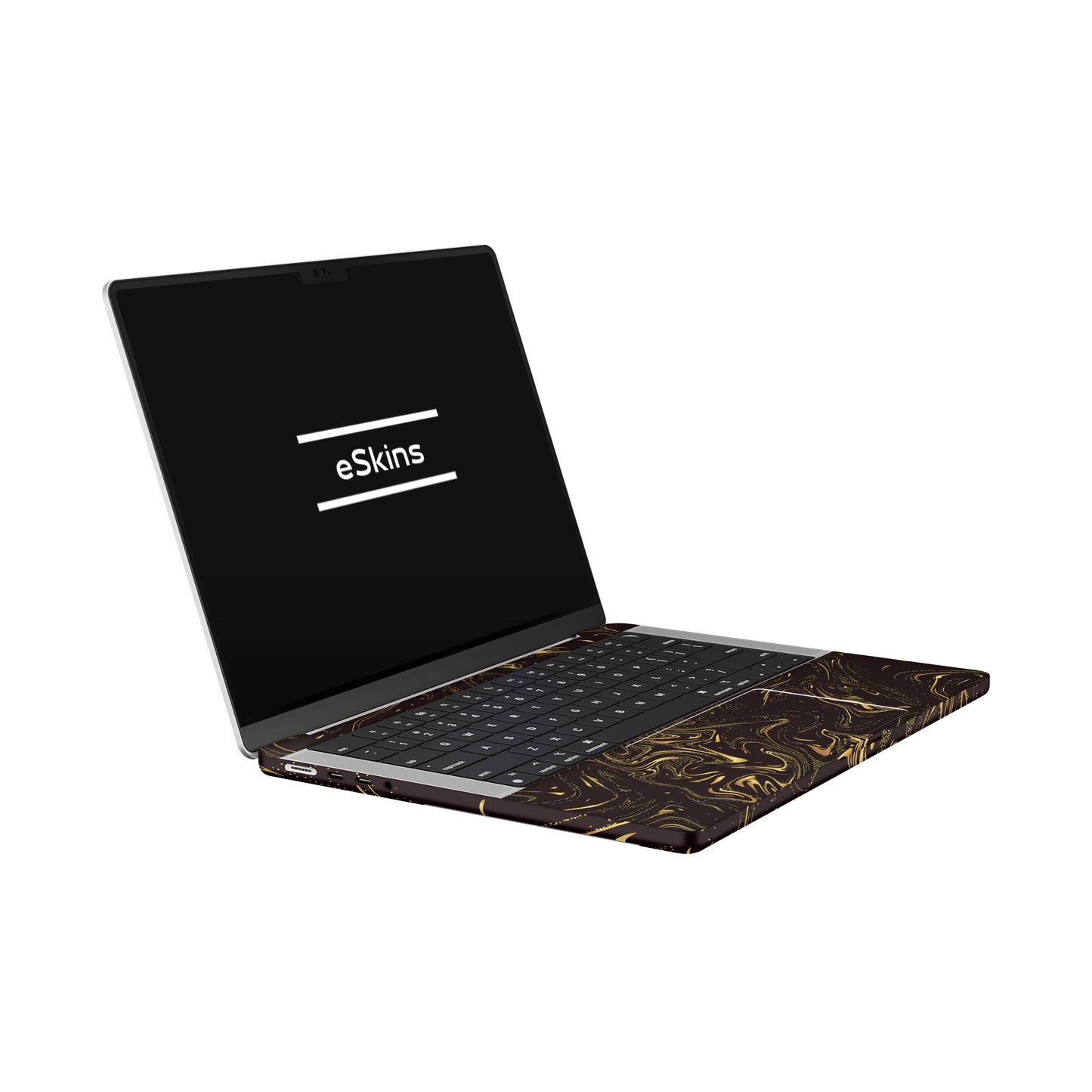 Folie de protectie MacBook Pro 14" M3 (2023), eSkins Signature, Golden Noir