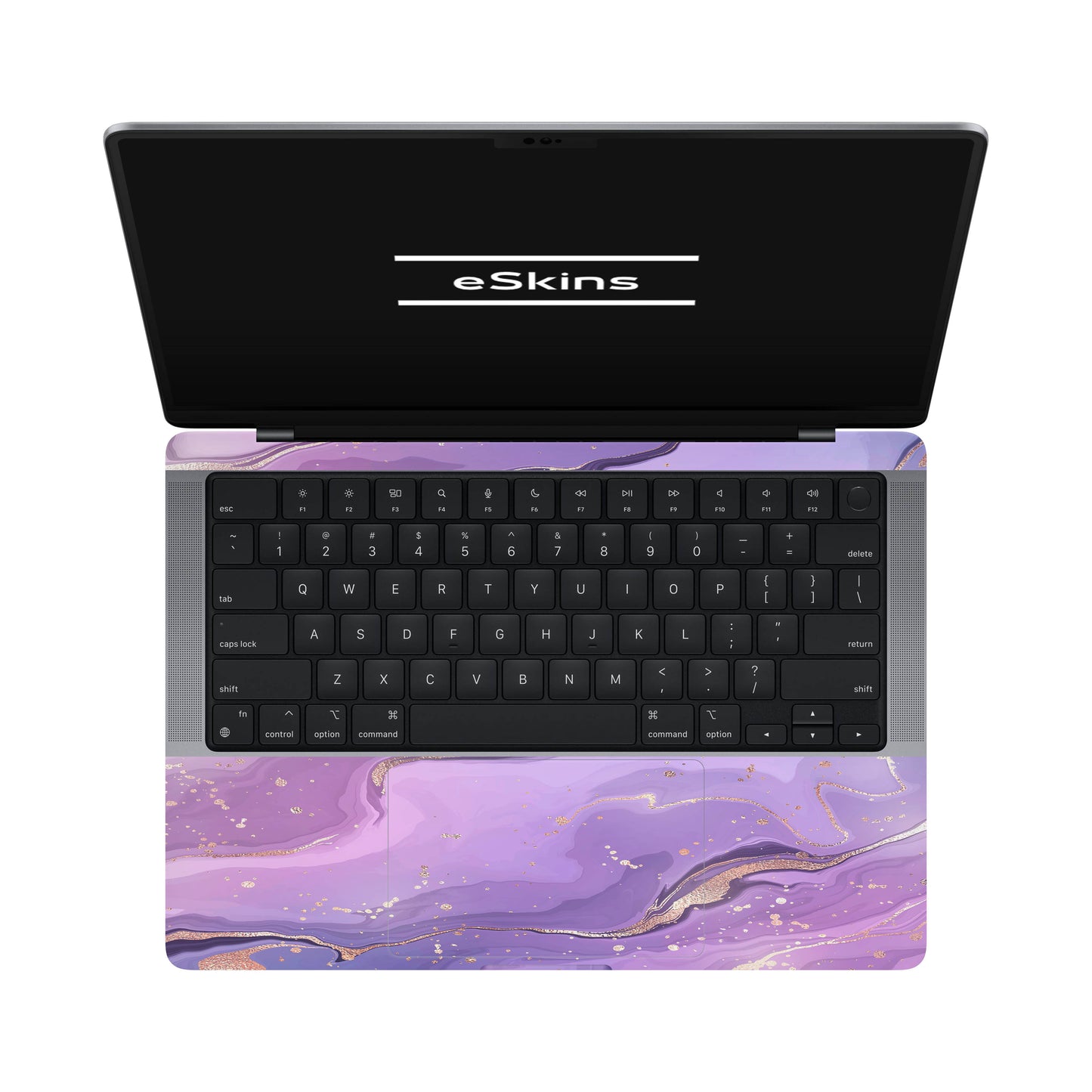 Folie de protectie MacBook Pro 14" M3 (2023), eSkins Signature, Skin Lavender Swirl