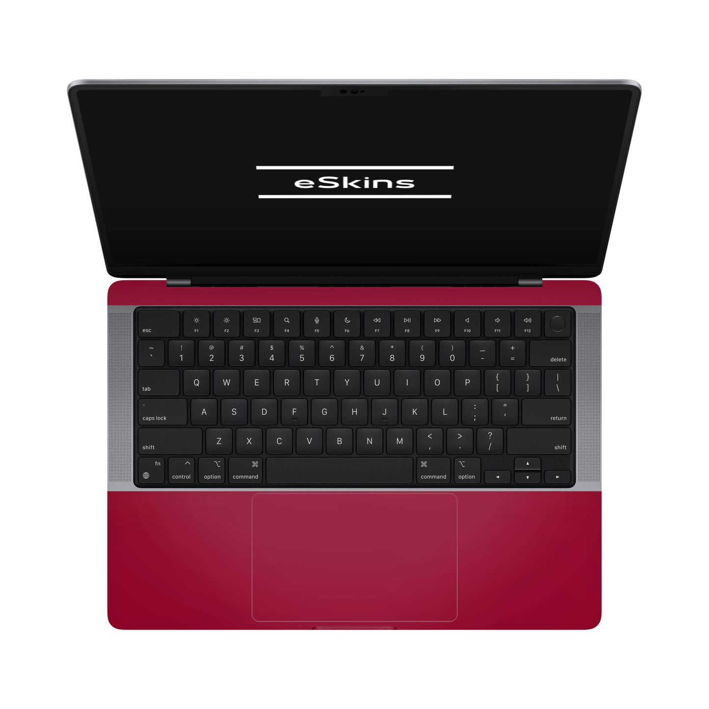 Folie de protectie MacBook Pro 14" M4 (2024), eSkins Unique, Skin Mat Rosu