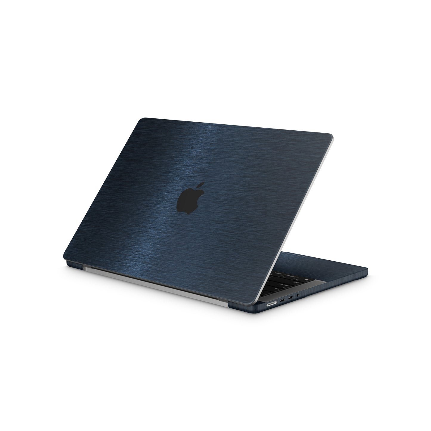 Folie de protectie MacBook Pro 15" TouchBar (2016-2019), eSkins Elegans, Skin Texturat Metalic Albastru