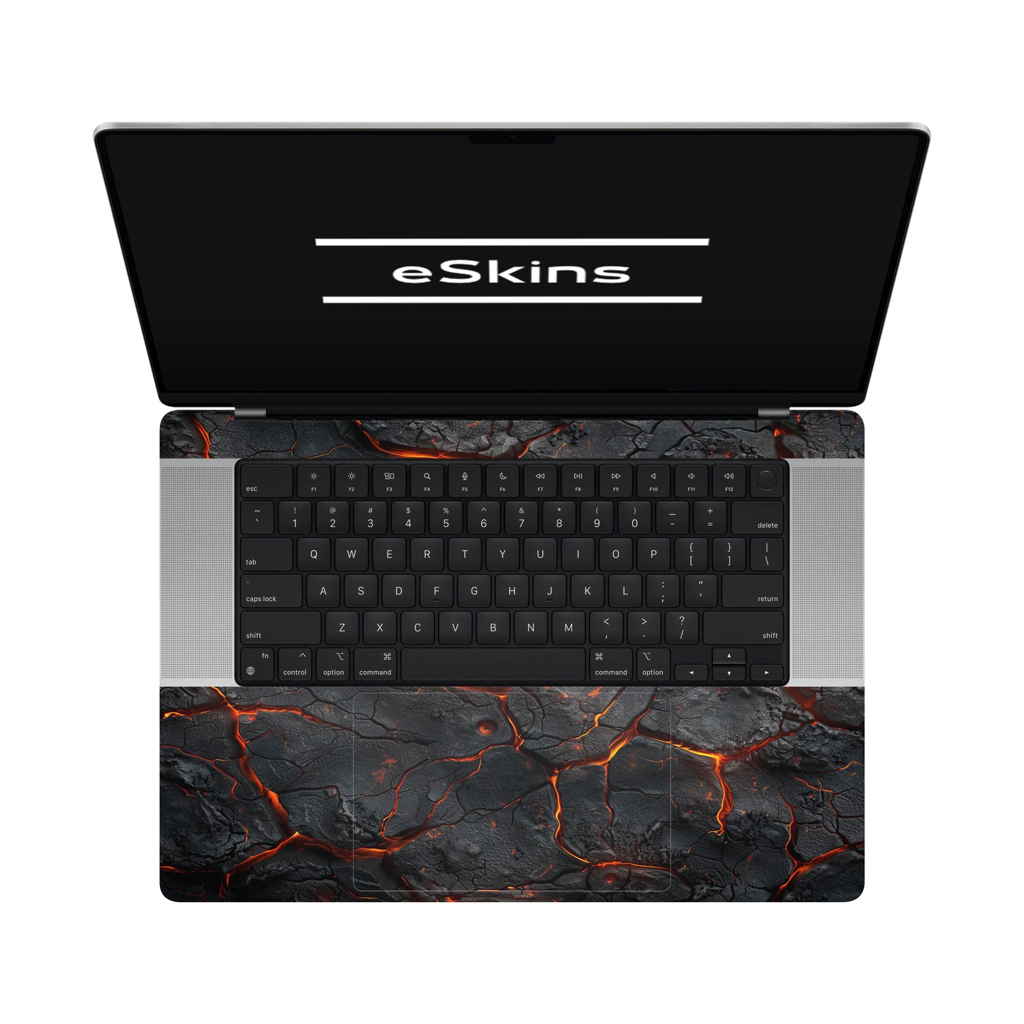 Folie de protectie MacBook Pro 16" M1 (2021), eSkins Signature, Skin Inferno Crust