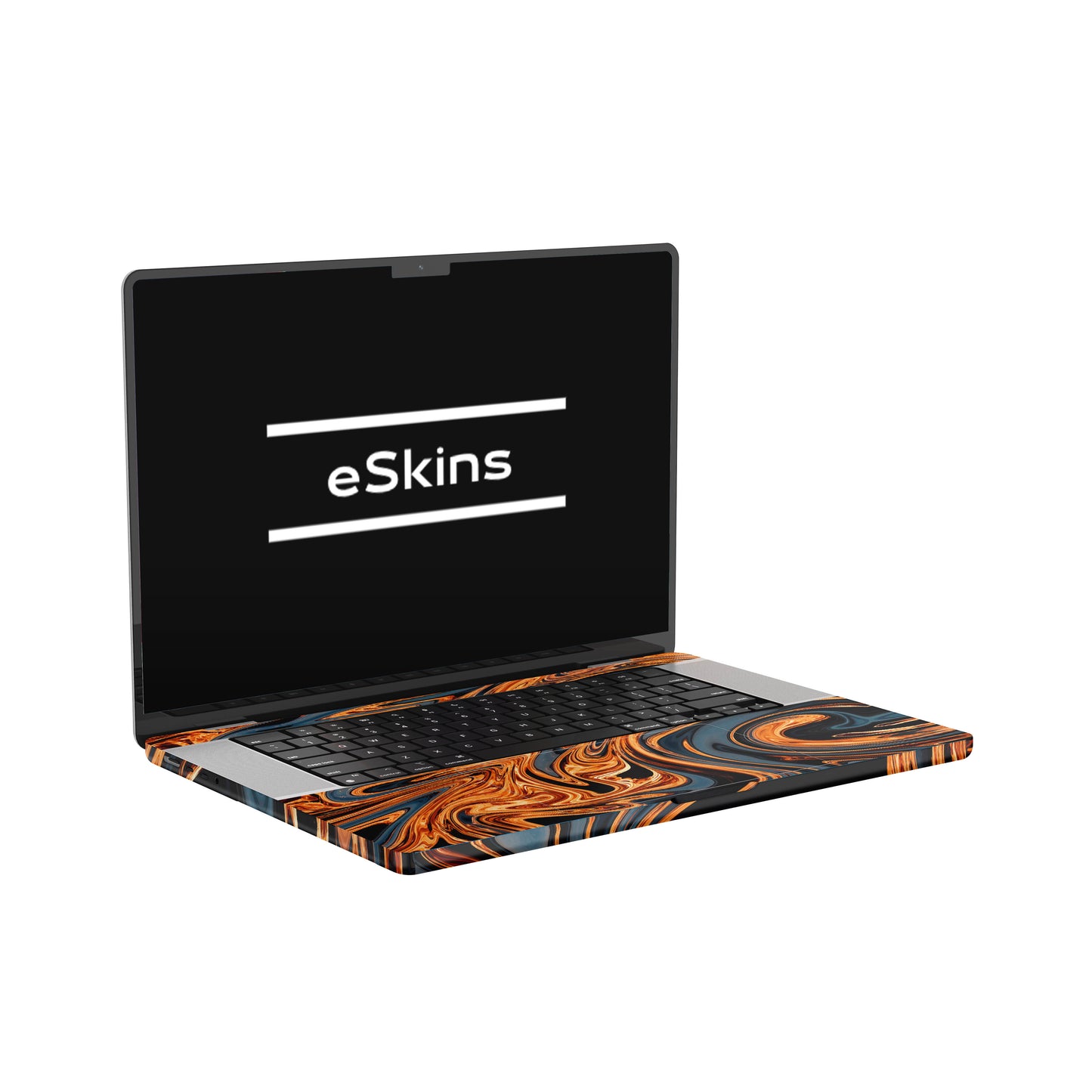 Folie de protectie MacBook Pro 16" M2 (2022), eSkins Signature, Skin Amber Blaze