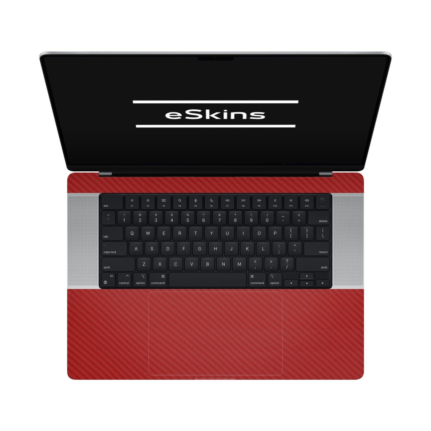 Skin MacBook Pro 16" M2 (2022), Carbon 3D Red