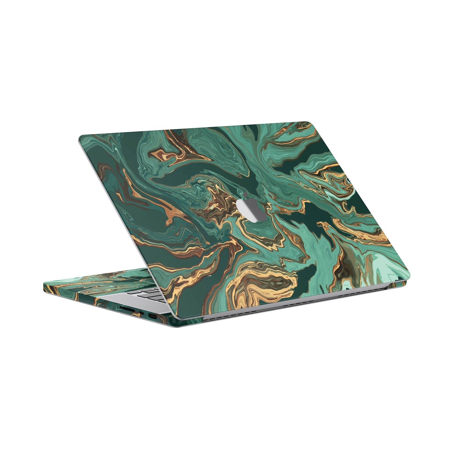 Folie de protectie MacBook Pro 16" M2 (2022), eSkins Signature, Skin Emerald Flow