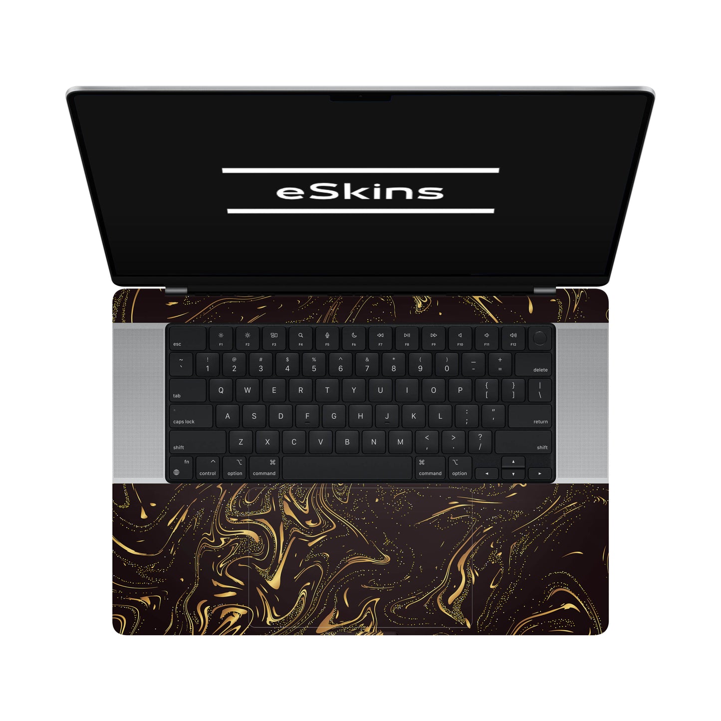 Folie de protectie MacBook Pro 16" M2 (2022), eSkins Signature, Golden Noir