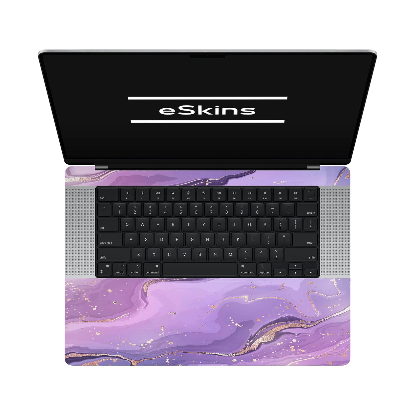 Folie de protectie MacBook Pro 16" M3 (2023), eSkins Signature, Skin Lavender Swirl