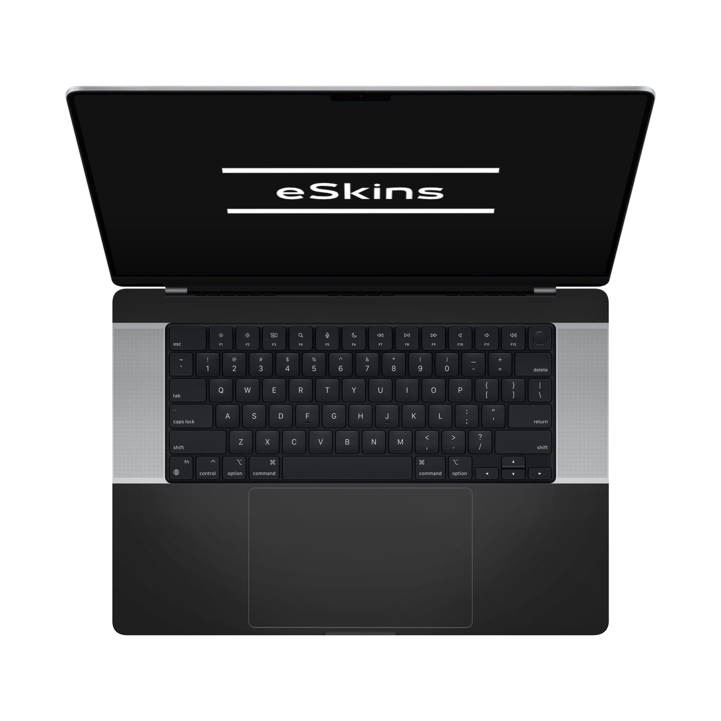 Folie de protectie MacBook Pro 16" M3 (2023), eSkins Unique, Skin Mat Negru