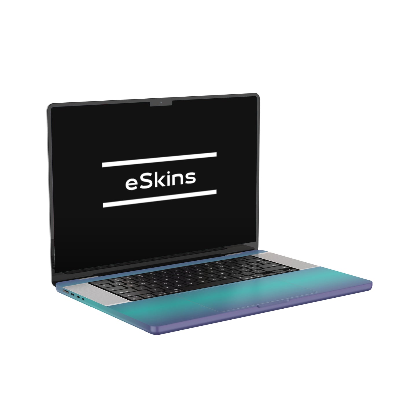 Skin MacBook Pro 16" M3 (2023), Cameleon Turquoise - Lavender