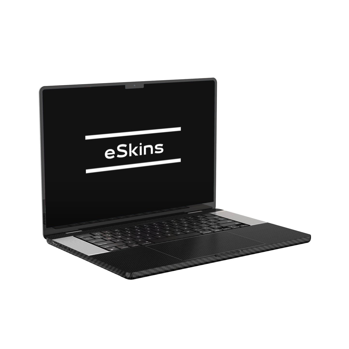 Folie de protectie MacBook Pro 16" M4 (2024), eSkins Elegans, Skin Carbon Negru