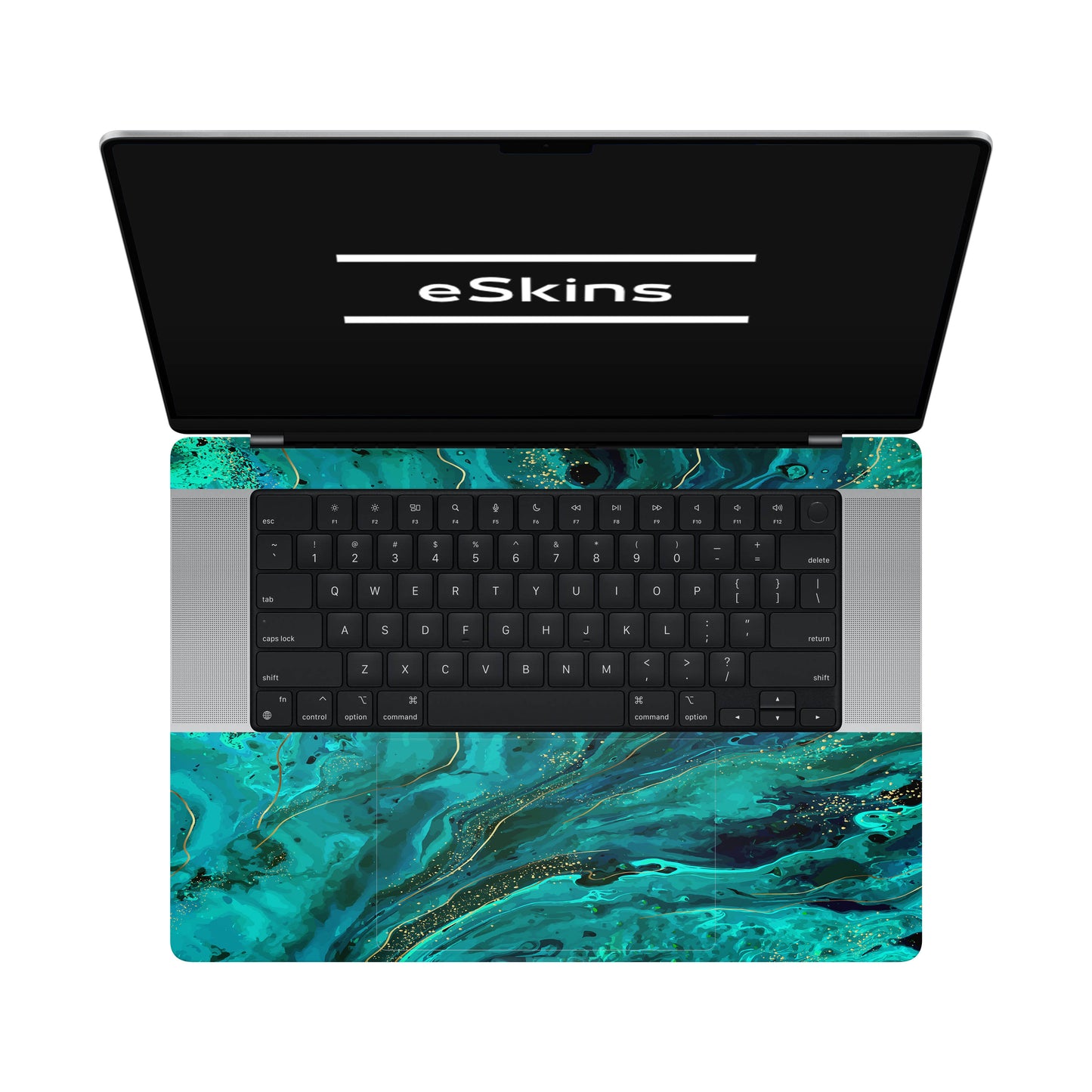 Folie de protectie MacBook Pro 16" M4 (2024), eSkins Signature, Skin Celestial Lagoon