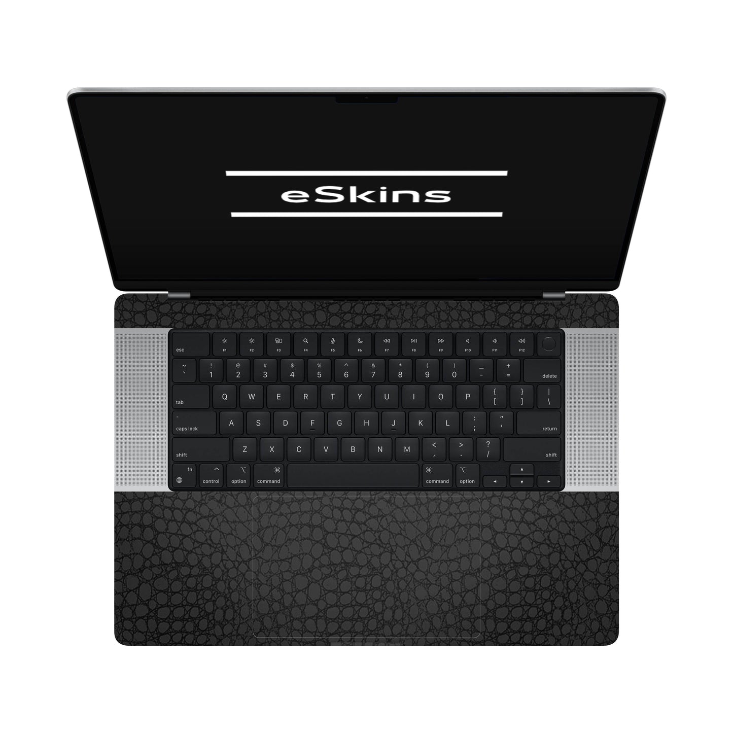 Folie de protectie MacBook Pro 16" M4 (2024), eSkins Elegans, Skin Croco Negru