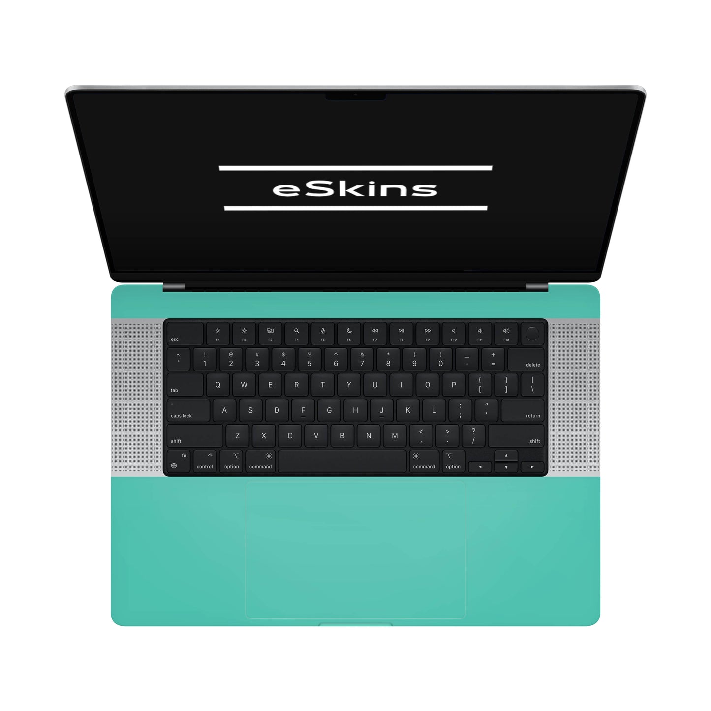 Folie de protectie MacBook Pro 16" M4 (2024), eSkins Unique, Skin Mat Verde Menta