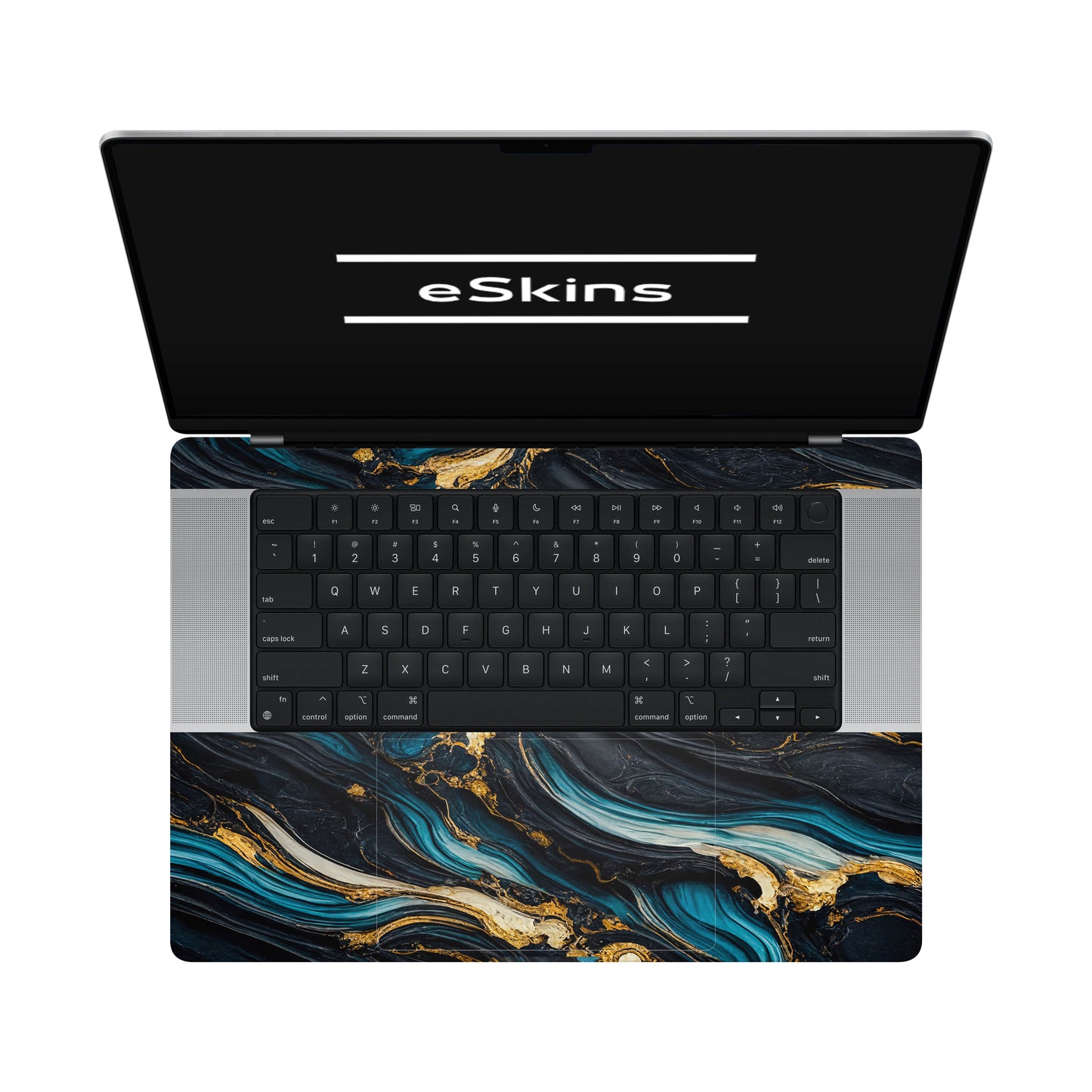 Folie de protectie MacBook Pro 16" M4 (2024), eSkins Signature, Mystic Ocean