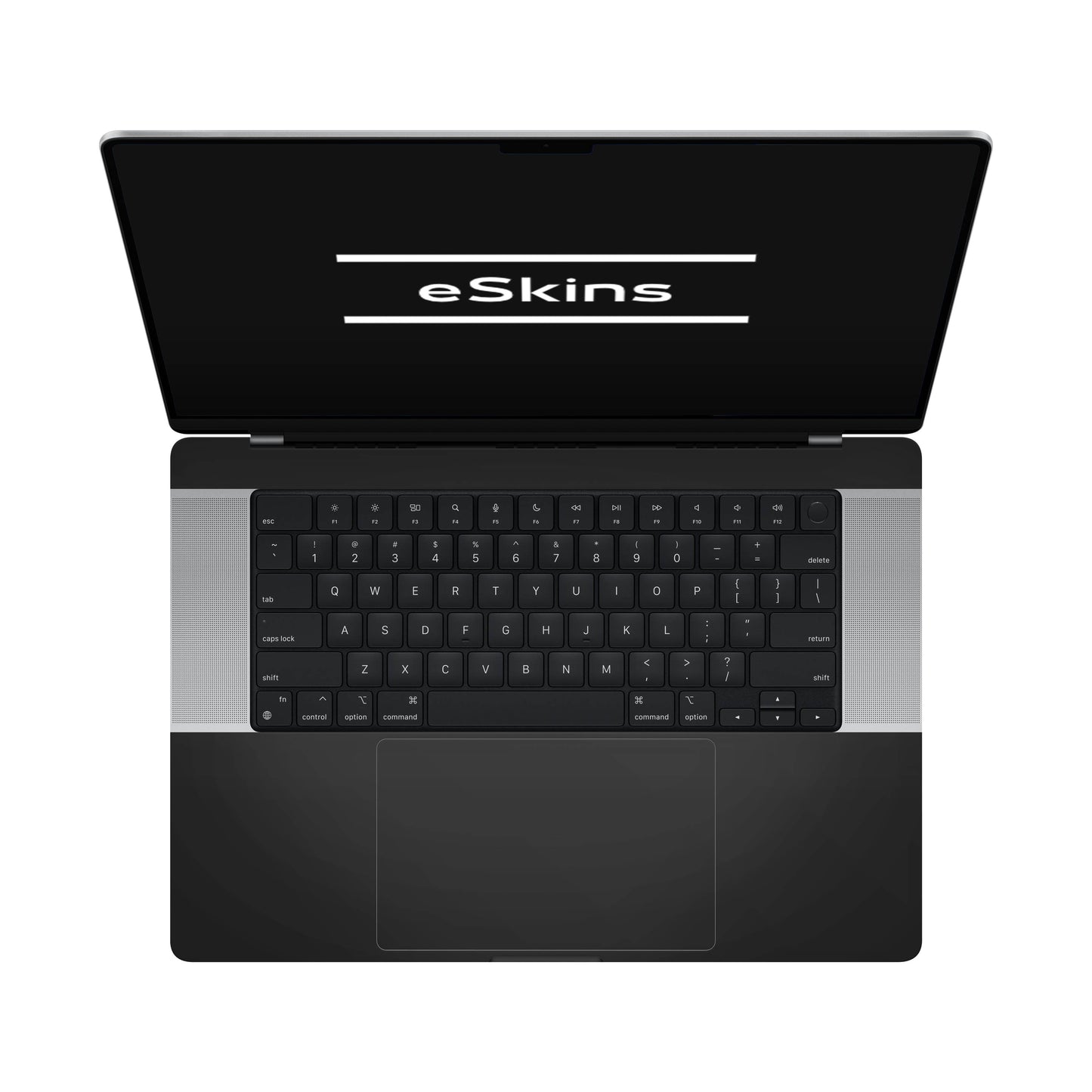 Folie de protectie MacBook Pro 16" M4 (2024), eSkins Unique, Skin Mat Negru