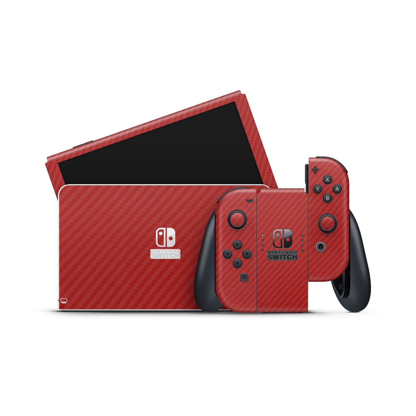 Skin Nintendo Switch, Carbon 3D Red