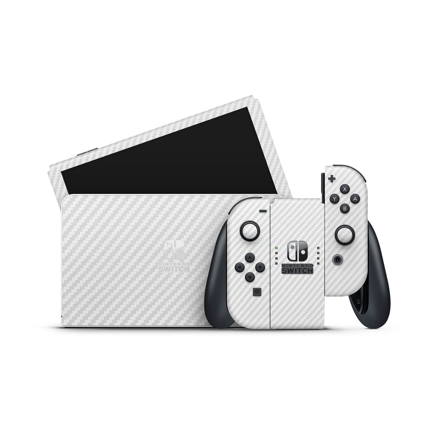 Skin Nintendo Switch, Carbon 3D White