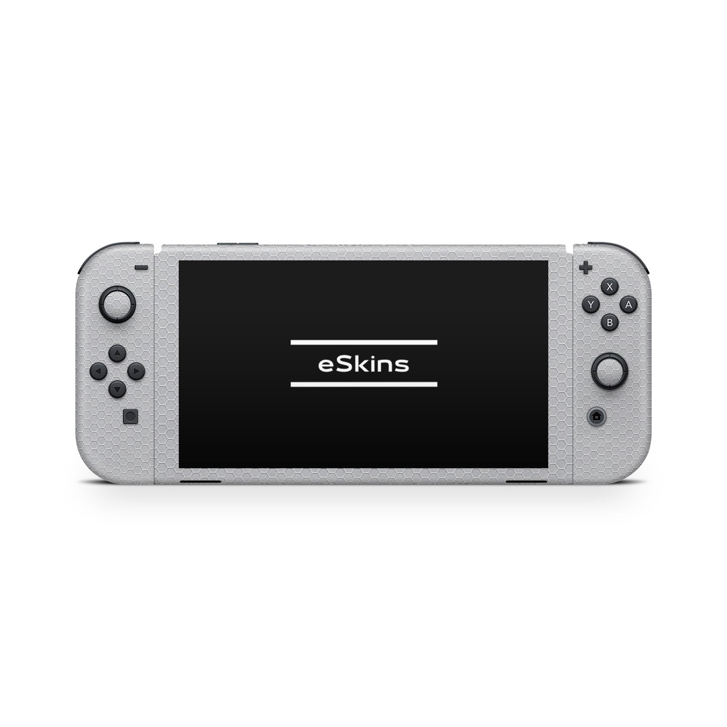 Folie de protectie Nintendo Switch, eSkins Elegans, Skin Texturat Honeycomb Gri