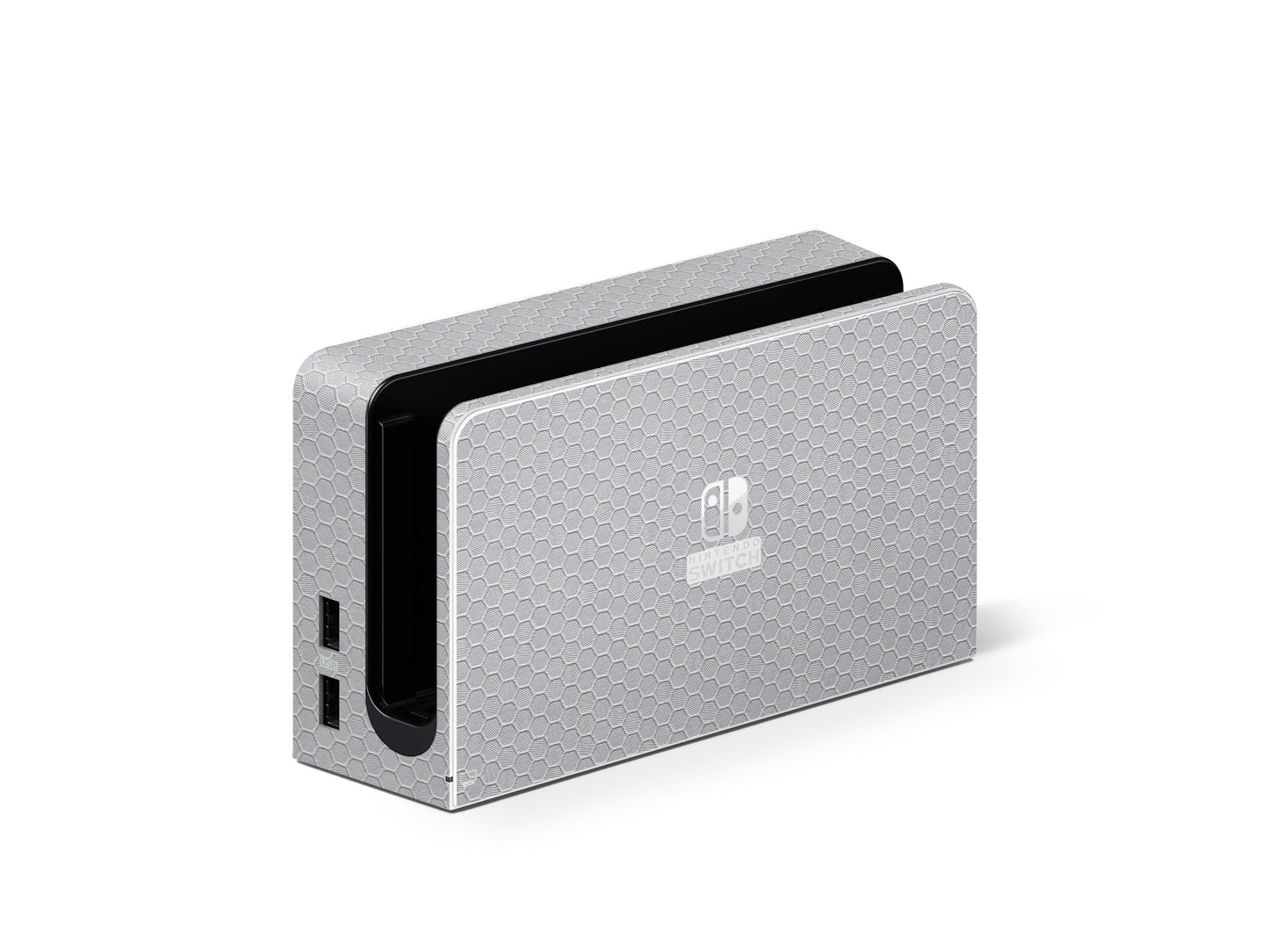 Folie de protectie Nintendo Switch, eSkins Elegans, Skin Texturat Honeycomb Gri