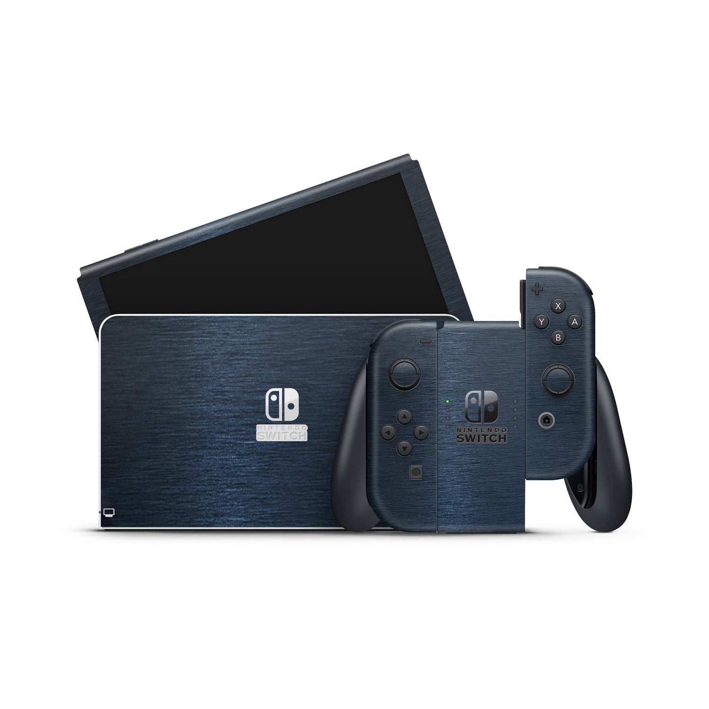 Skin Nintendo Switch, Metallic 3D Blue