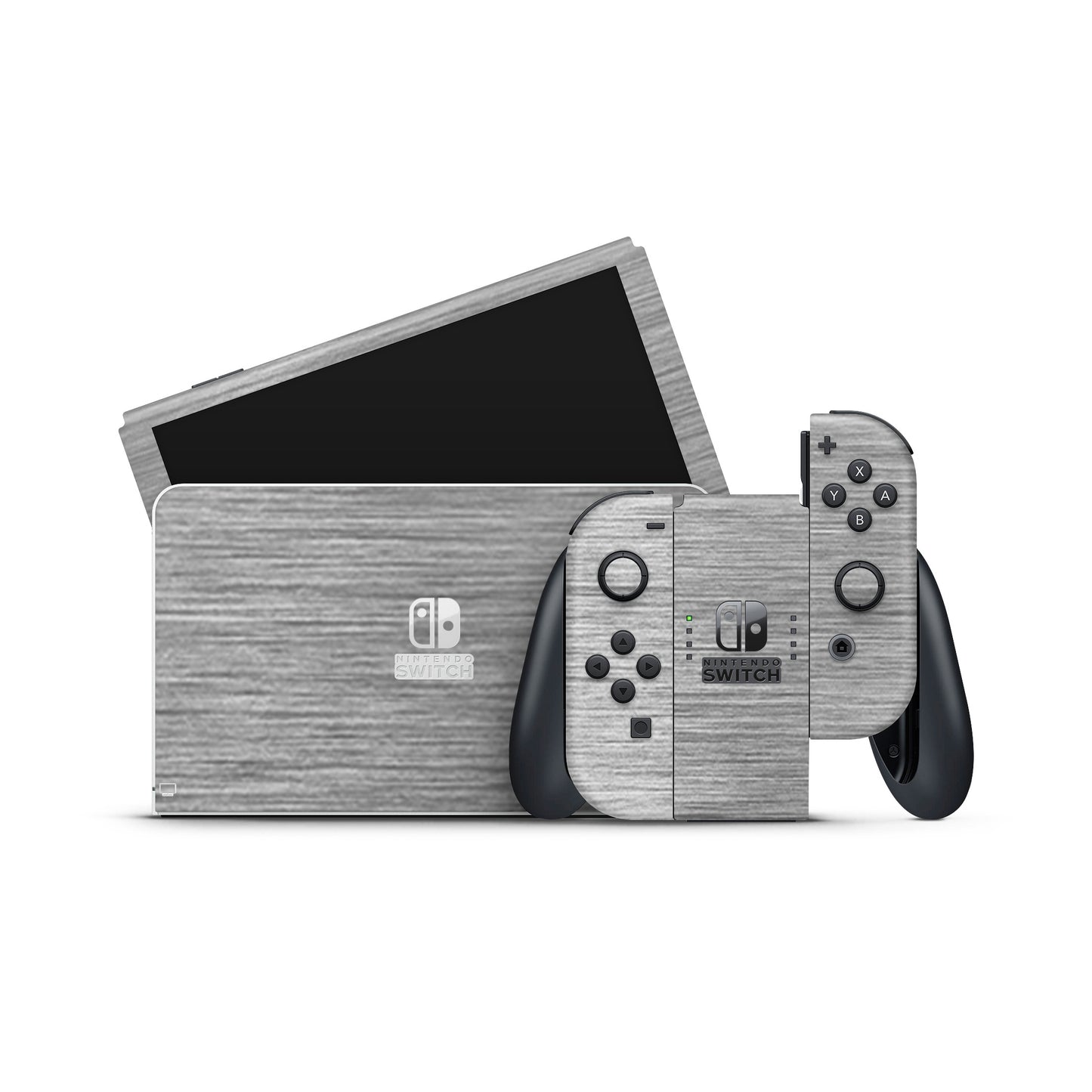 Skin Nintendo Switch, Metallic 3D Graphite